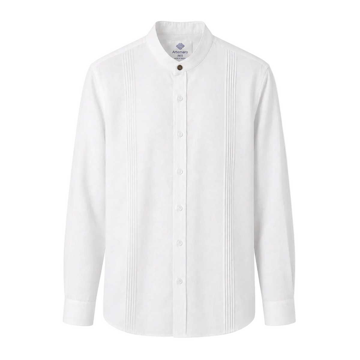 CAMISA MAO ALFORZAS BLANCA