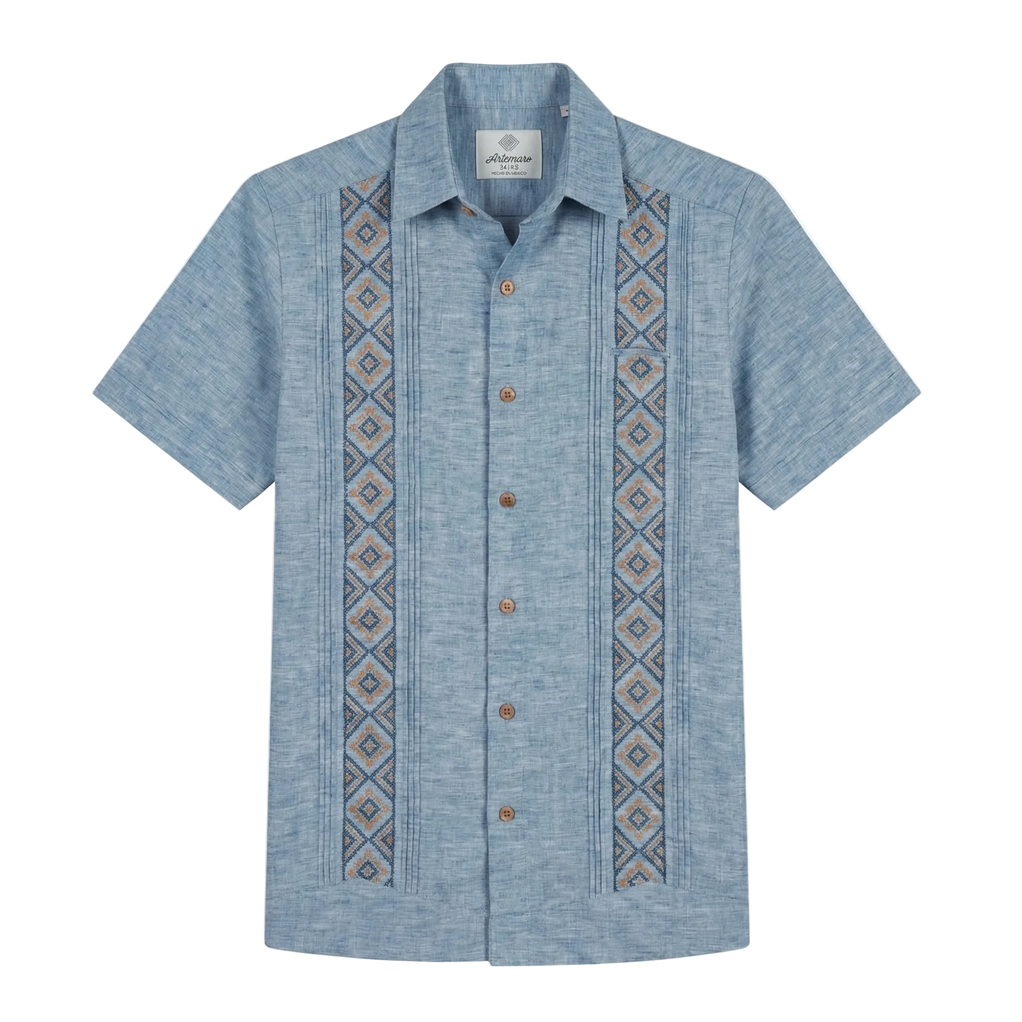 GUAYABERA ANDRÉ AZUL JAZ OS