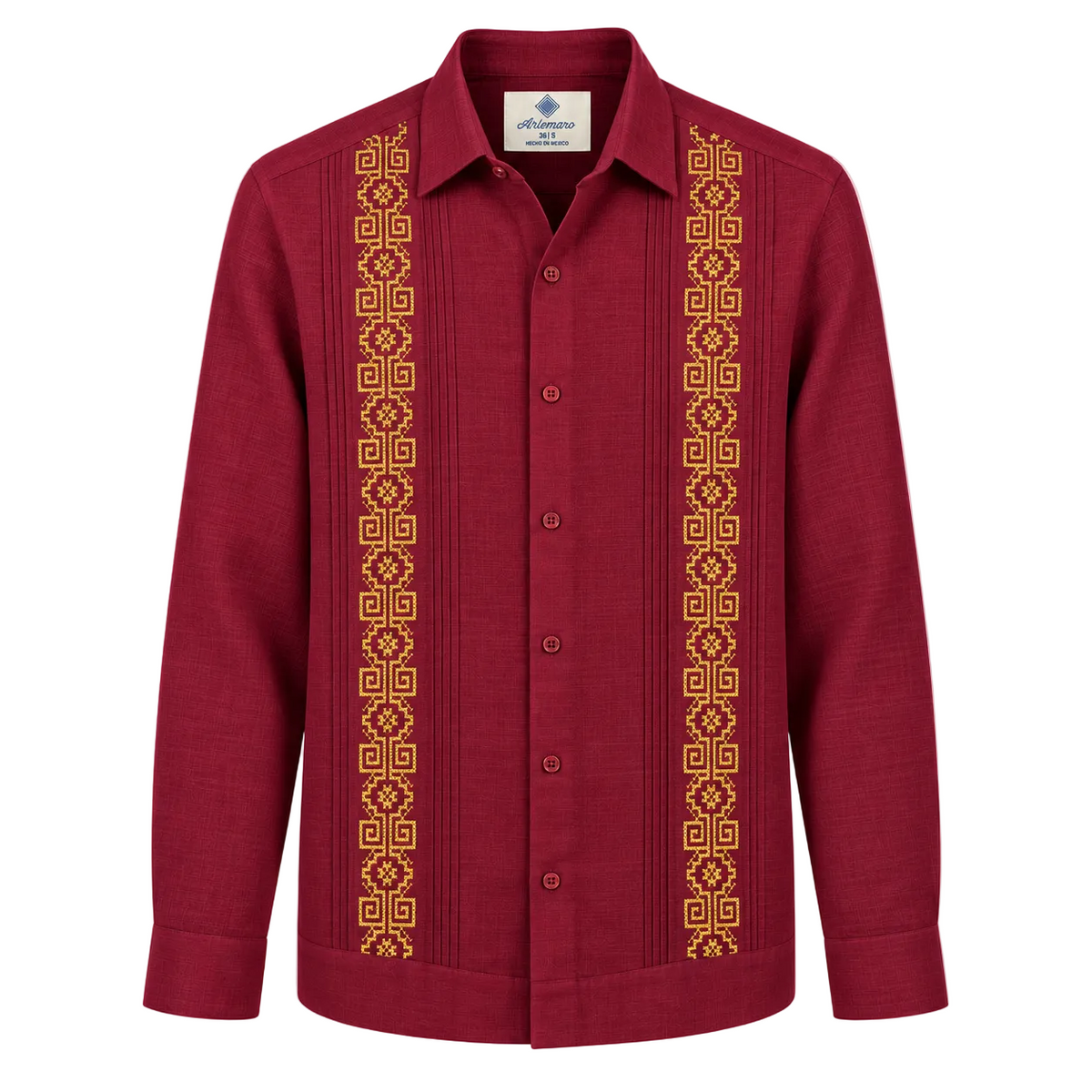 GUAYABERA AZTECA VINO