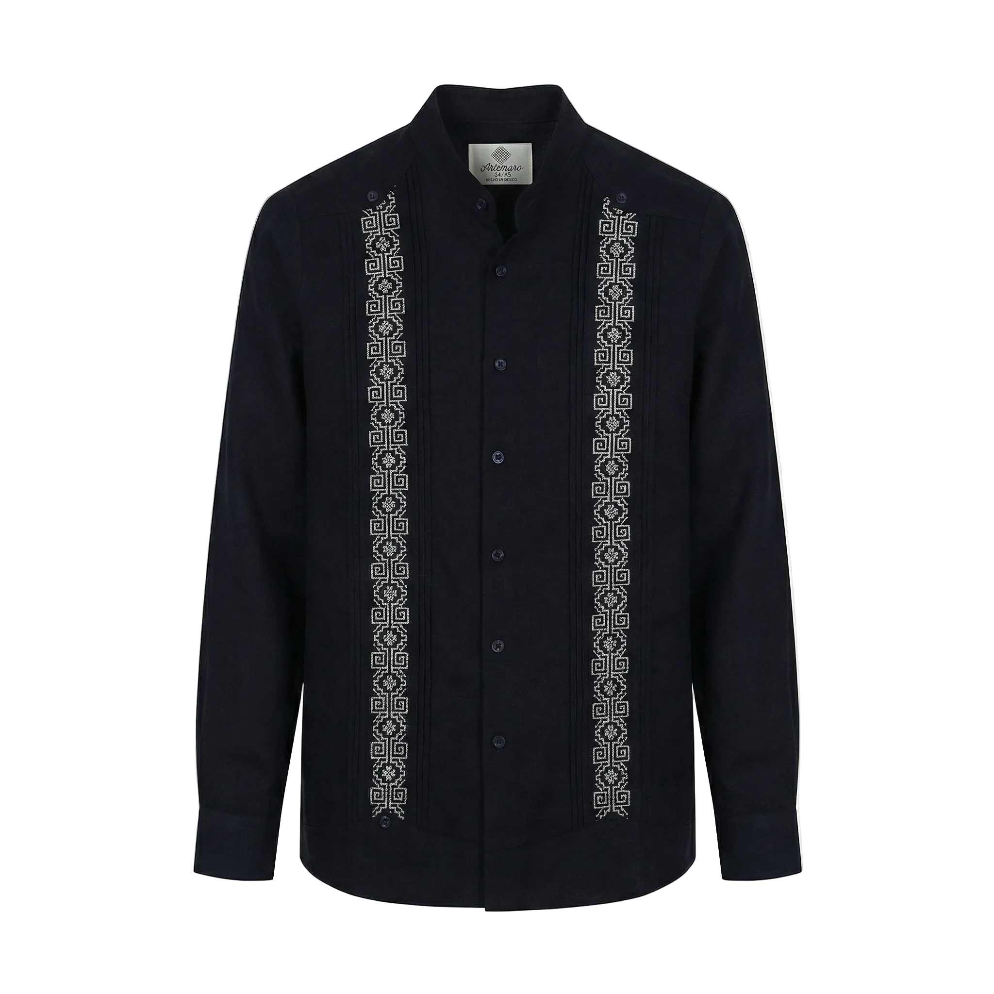 GUAYABERA AZTECA AZUL MARINO MAO