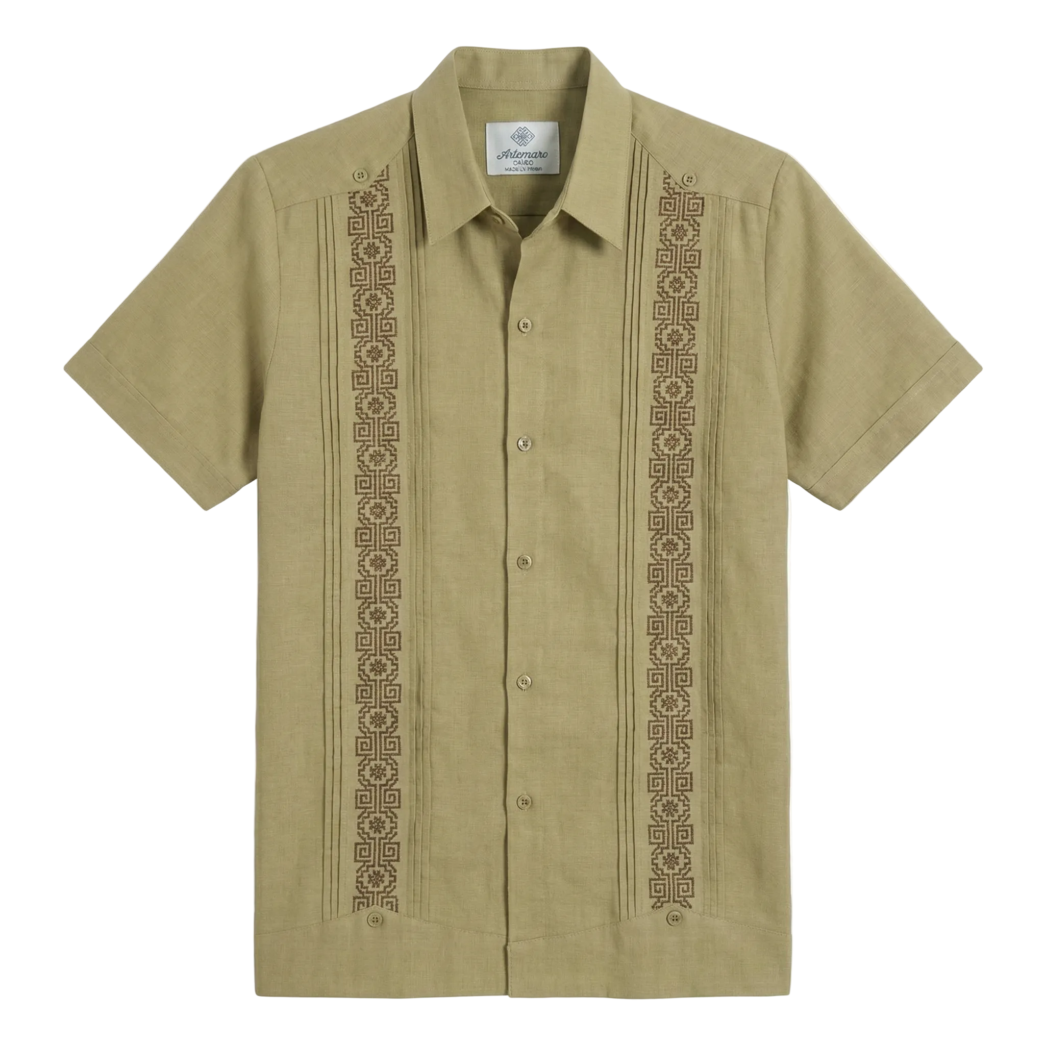 GUAYABERA AZTECA OLIVO