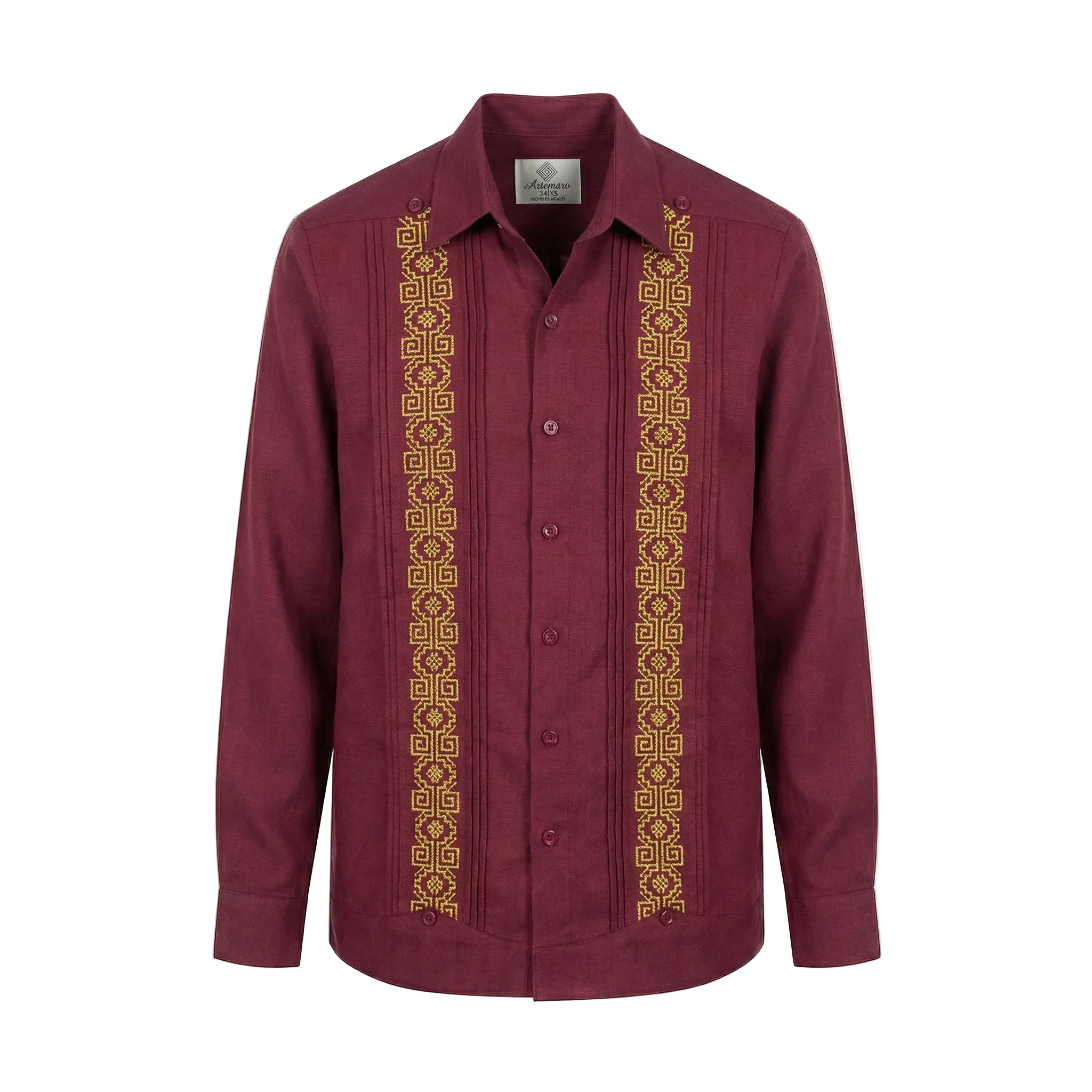 GUAYABERA AZTECA VINO