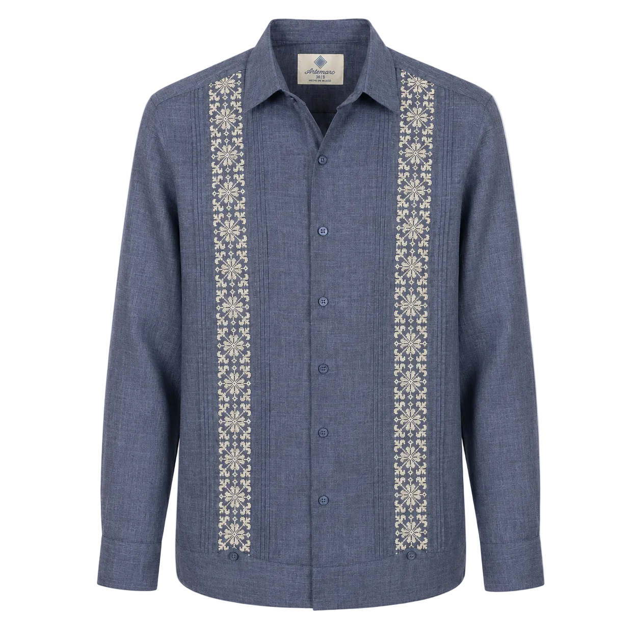 GUAYABERA AZUR MEZCLILLA