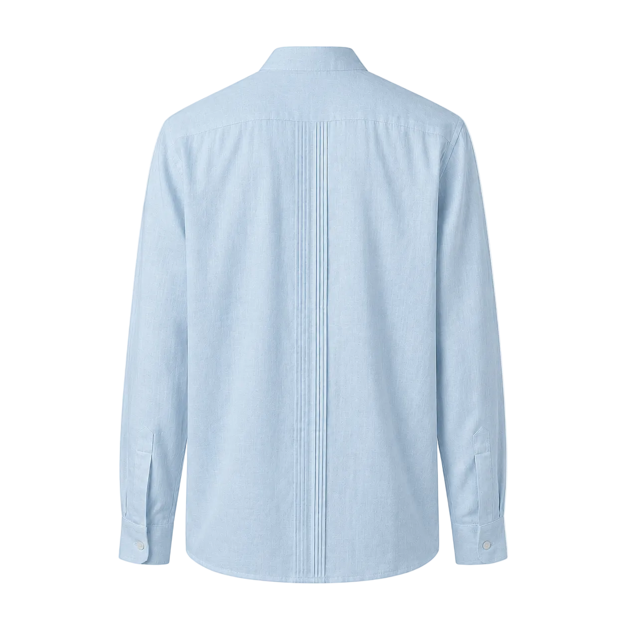 CAMISA MAO ALFORZAS CELESTE
