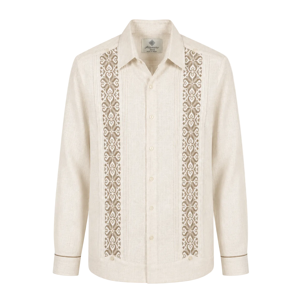 GUAYABERA CORAZON BEIGE