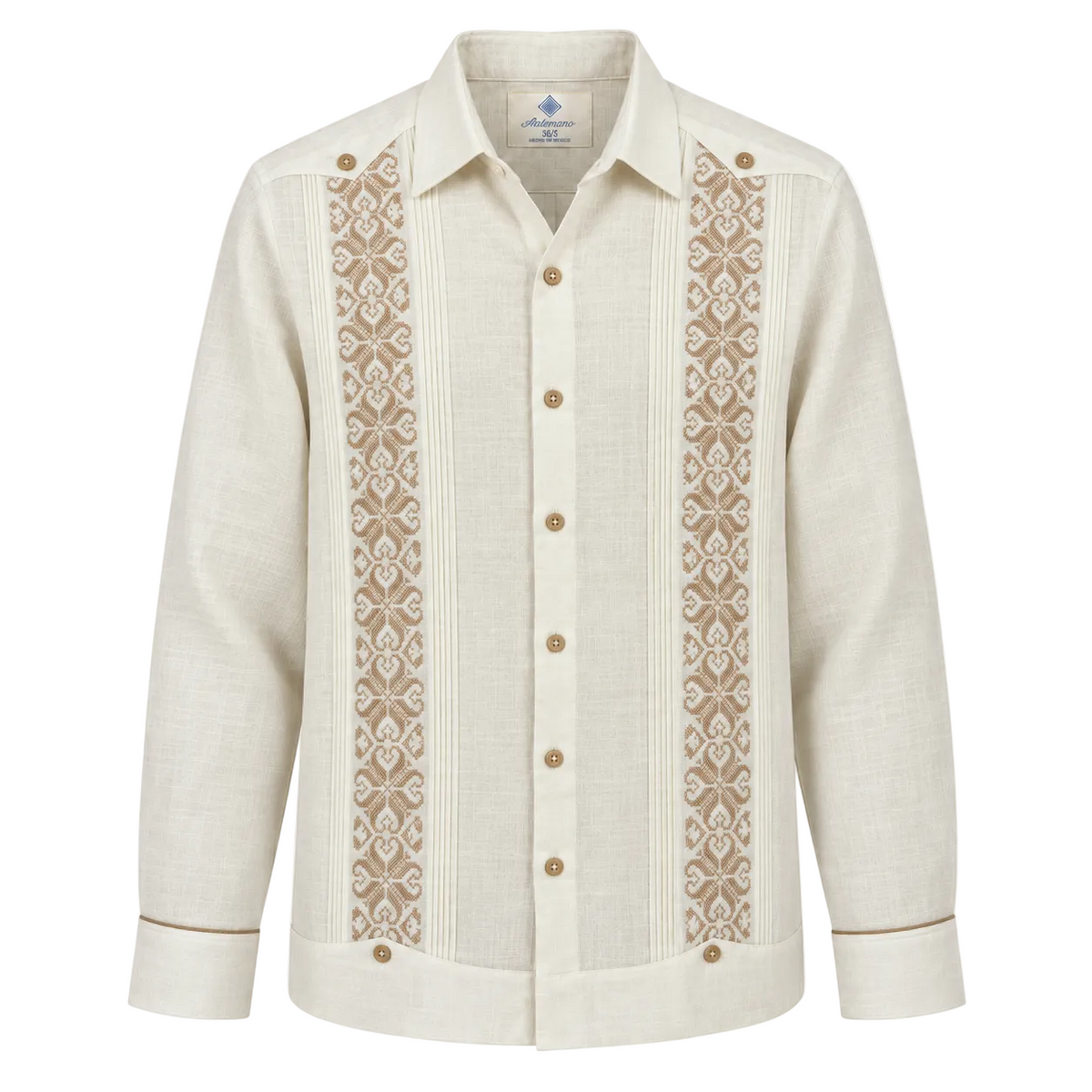 GUAYABERA CORAZON BEIGE