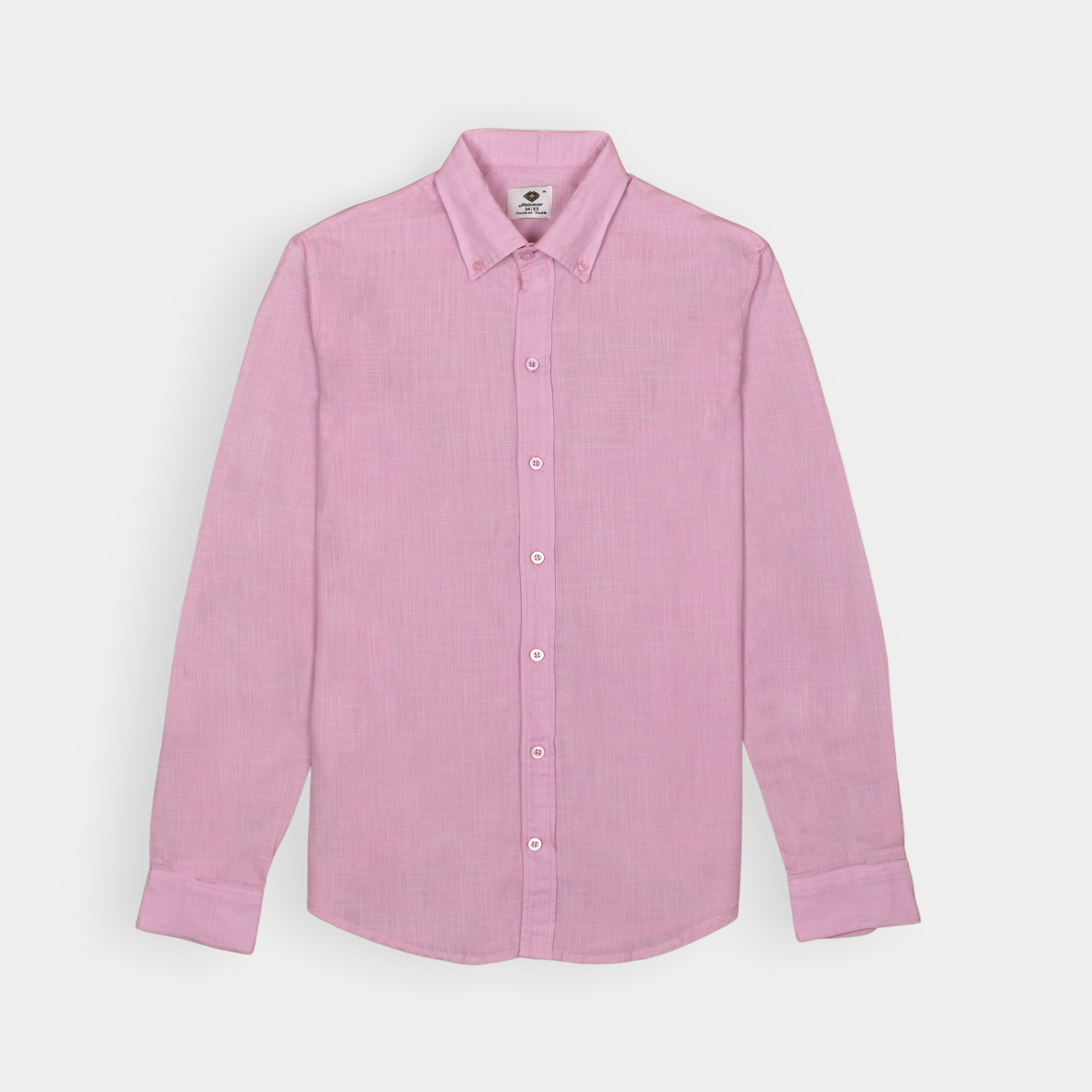 CAMISA ROSA OXFORD MANGA LARGA
