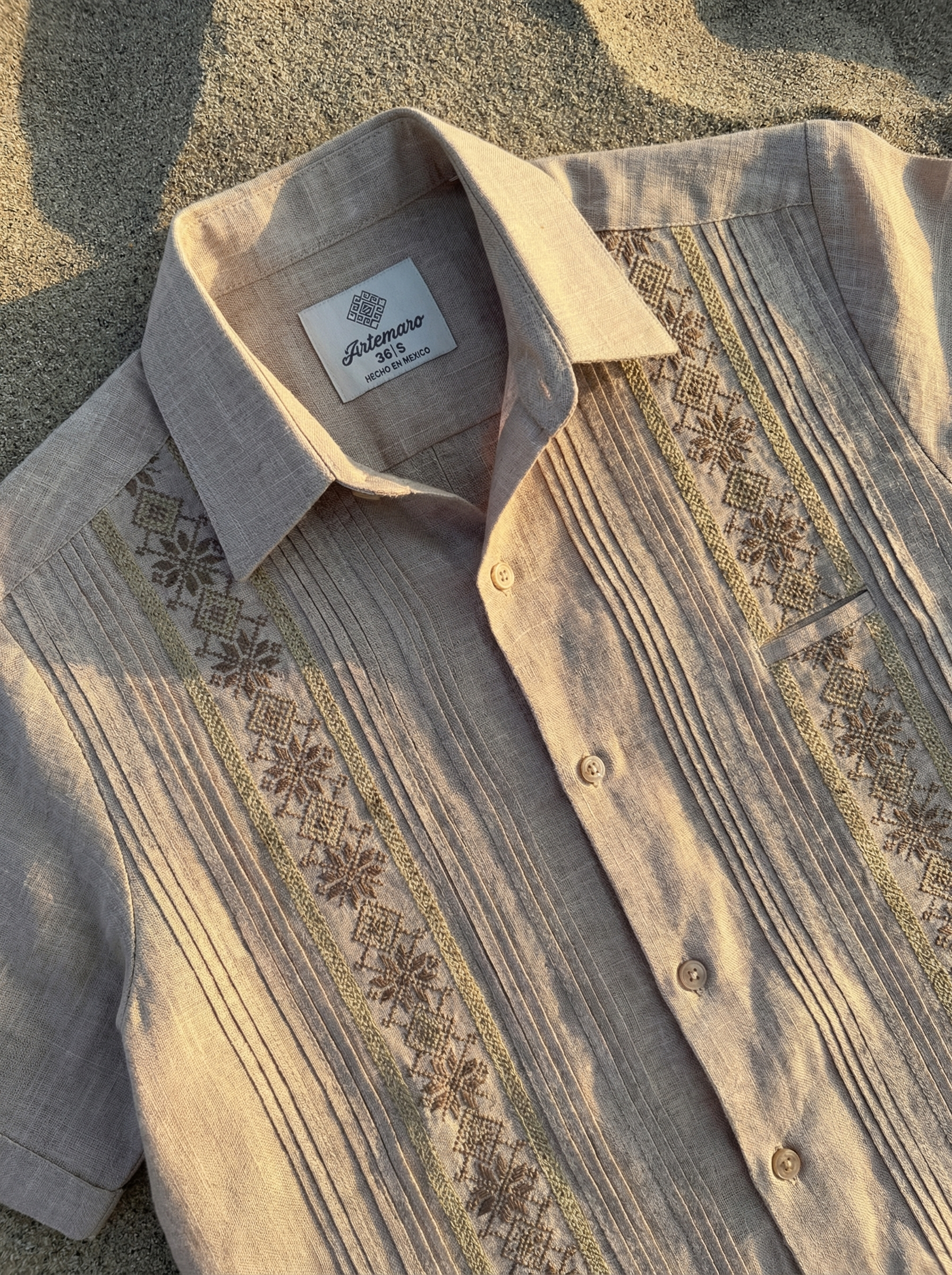 GUAYABERA TULÚM CAPUCHINO
