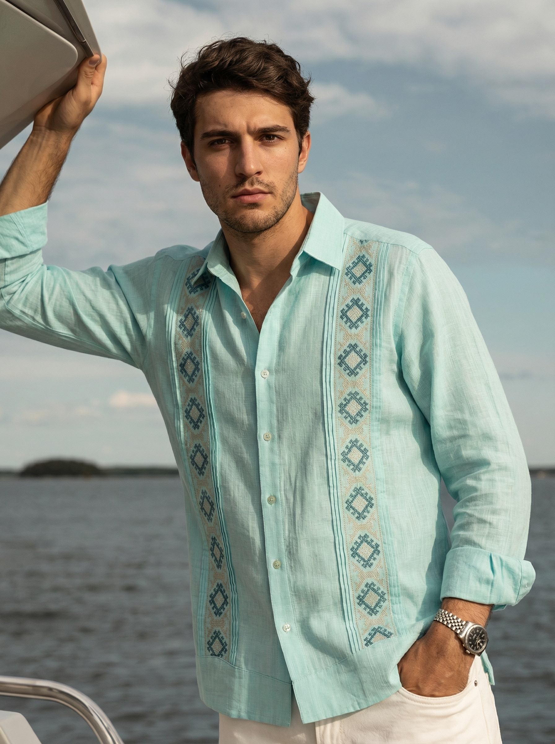GUAYABERA INTI AQUA
