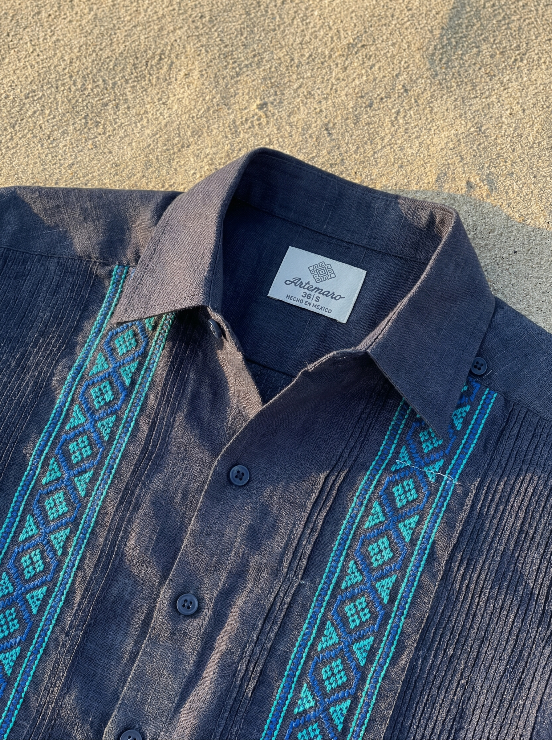 GUAYABERA ALEX MEZCLILLA