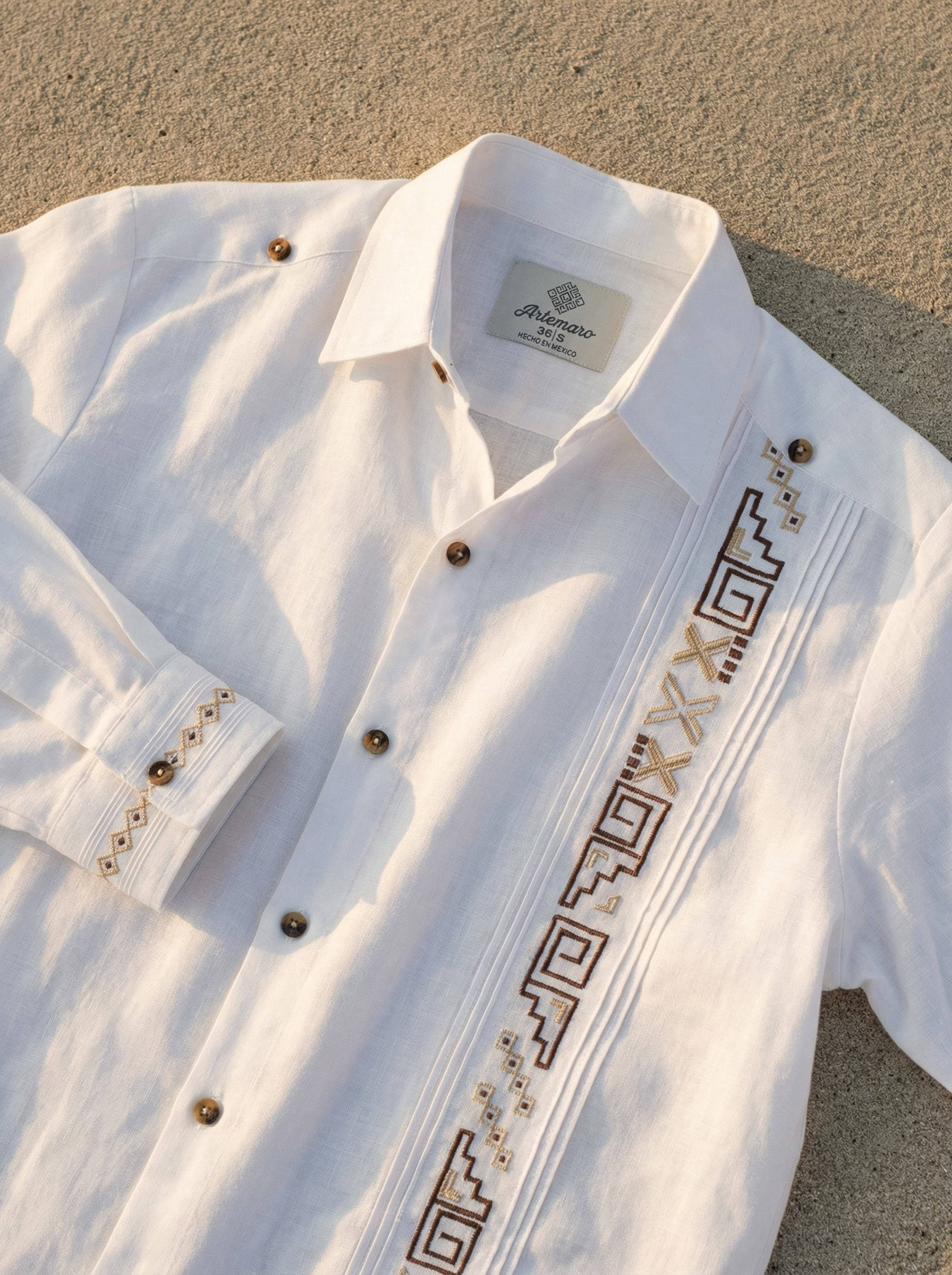 GUAYABERA MAYA BLANCA
