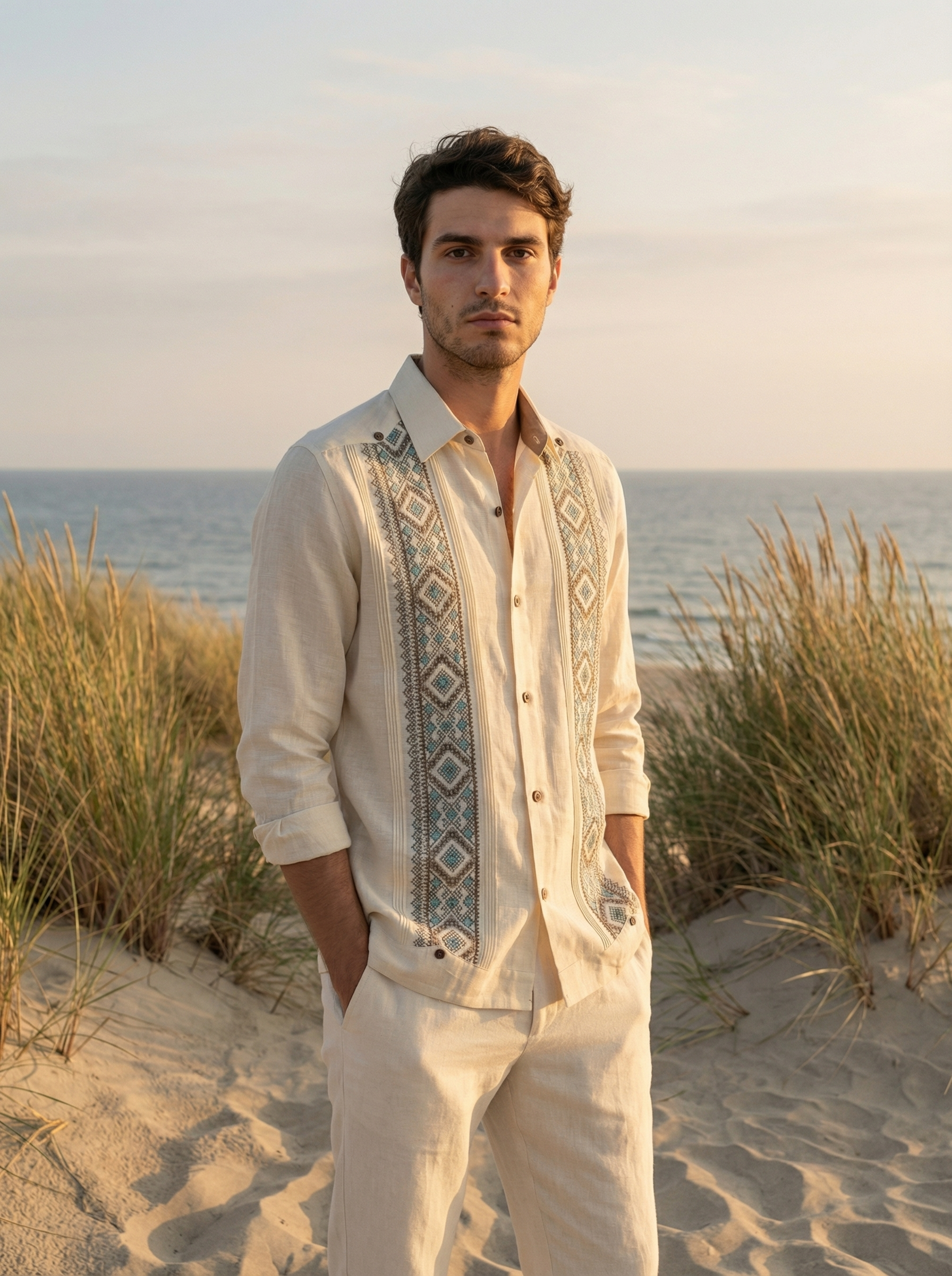 GUAYABERA SAK BEIGE
