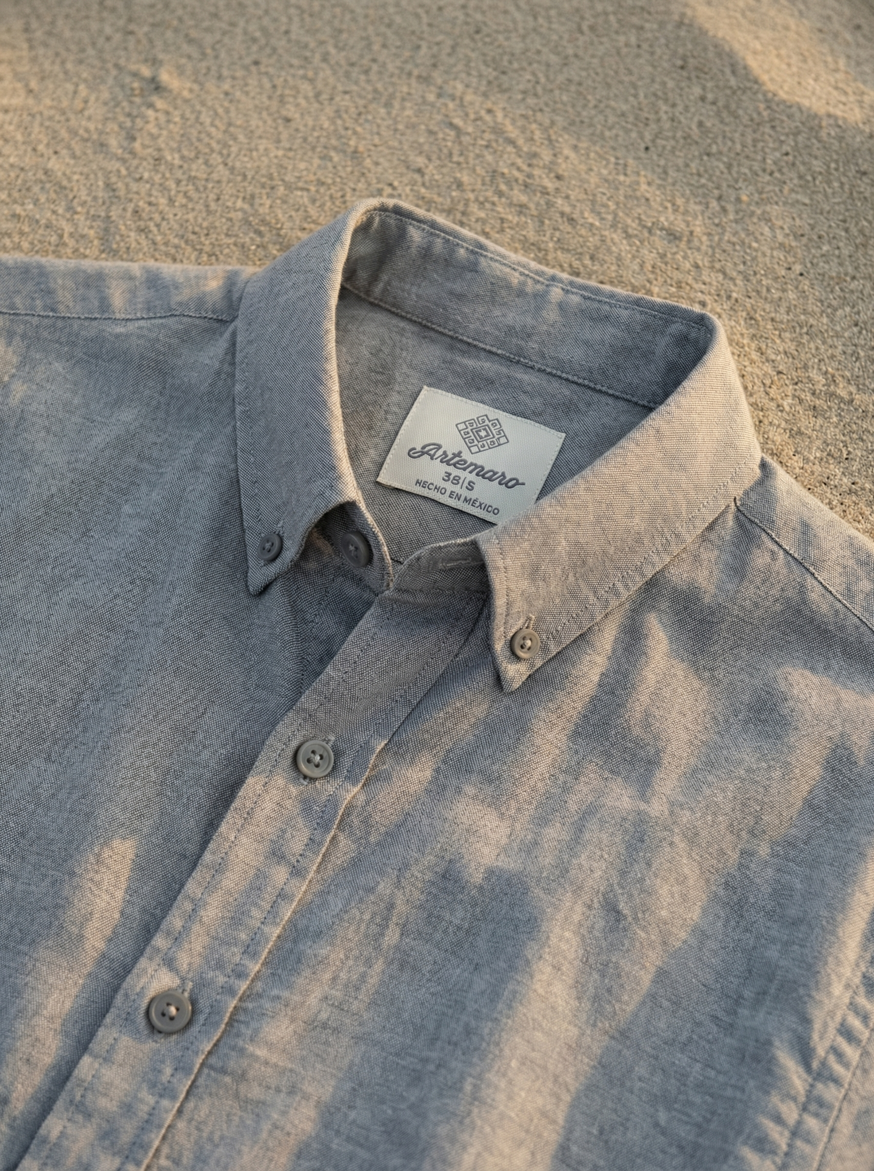 CAMISA OXFORD GRIS ORIGY