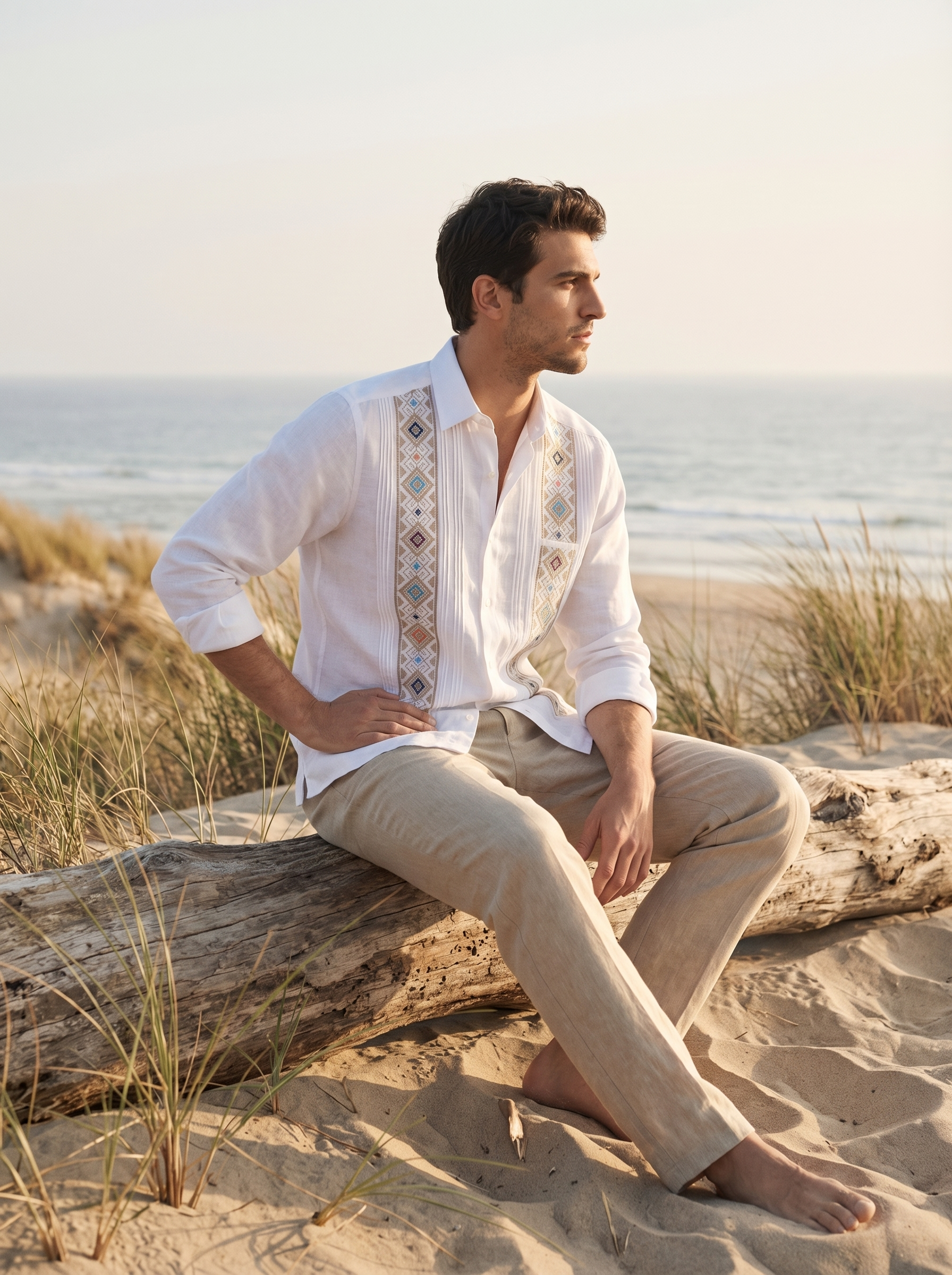 GUAYABERA YUCATECA BLANCA