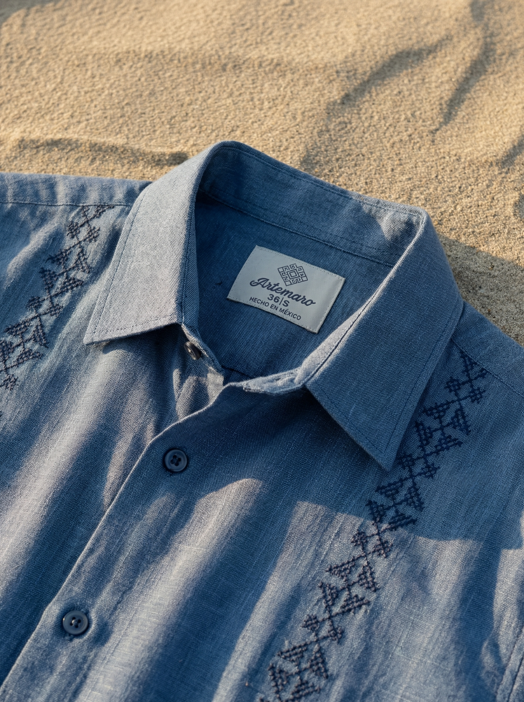 GUAYABERA XCARET AZUL