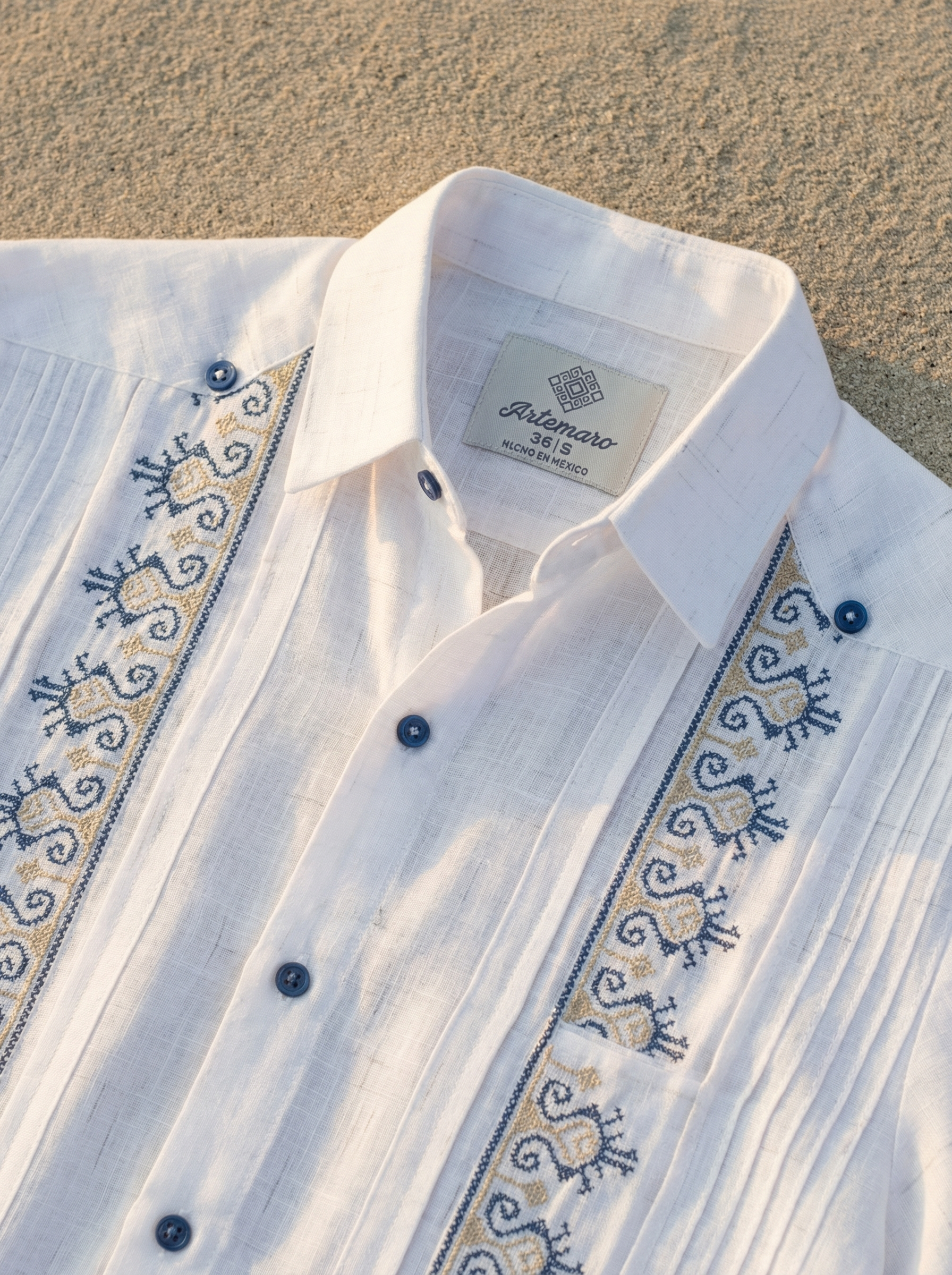 GUAYABERA CARACOL BLANCA