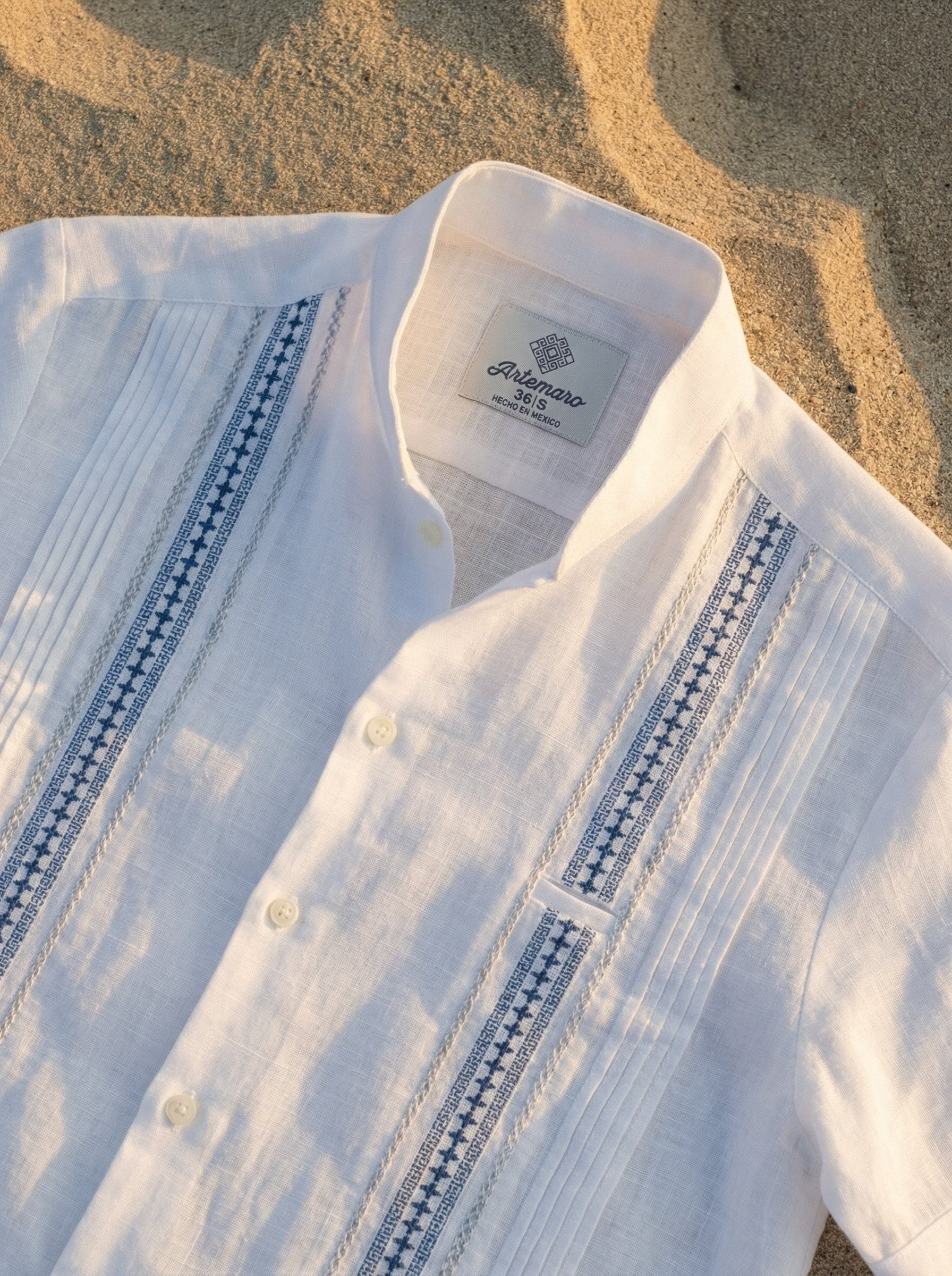 GUAYABERA ERIK BLANCO MAO