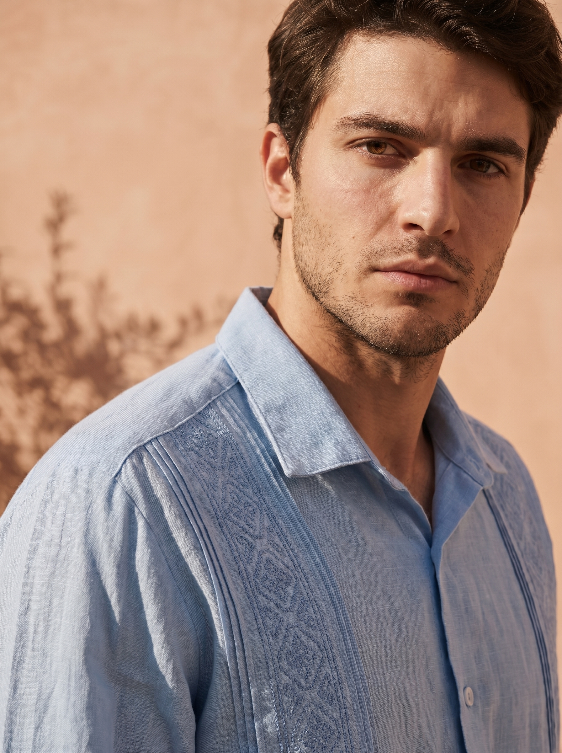 GUAYABERA ALTAMAR CELESTE
