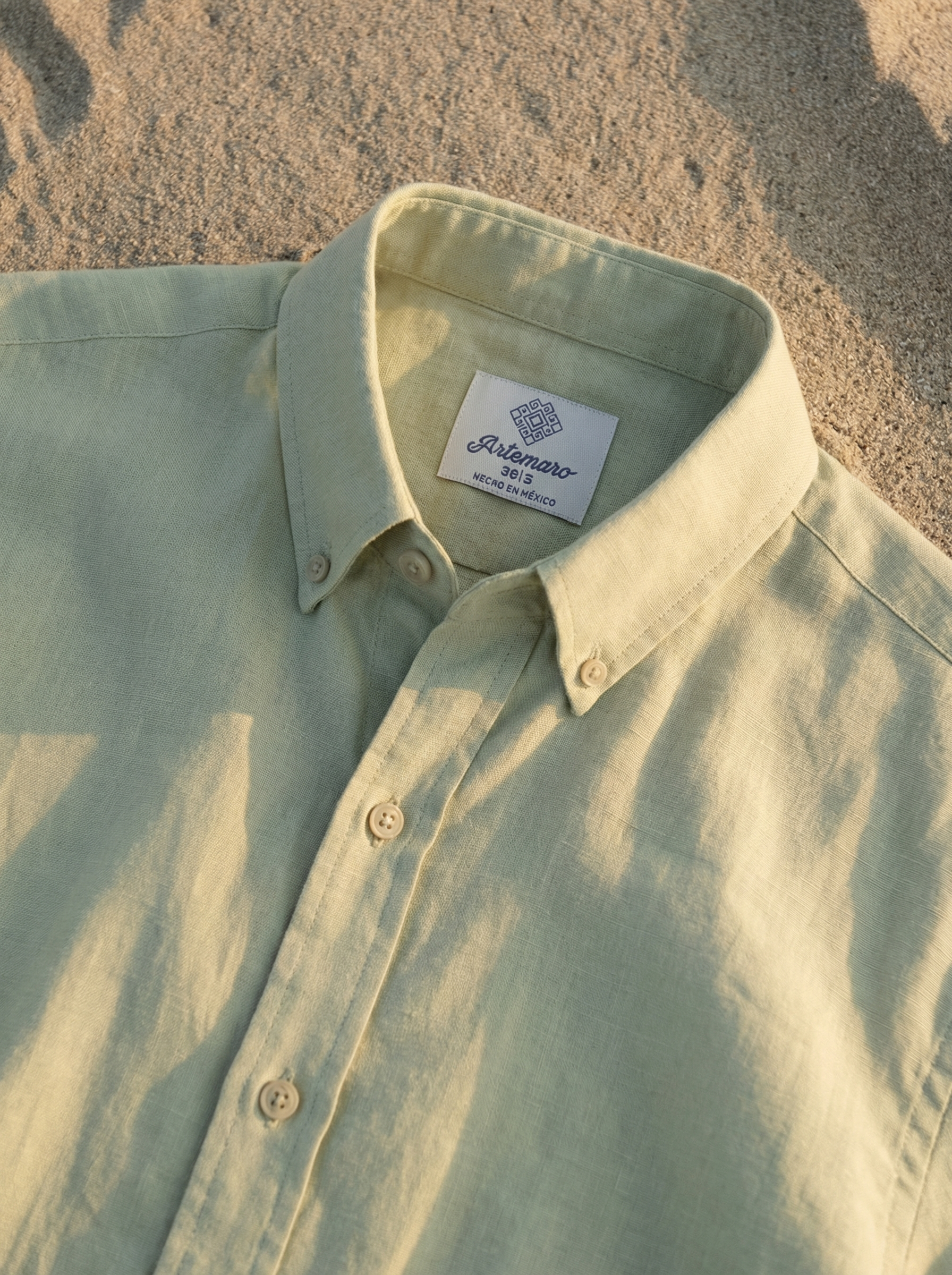 CAMISA OXFORD LIMÓN