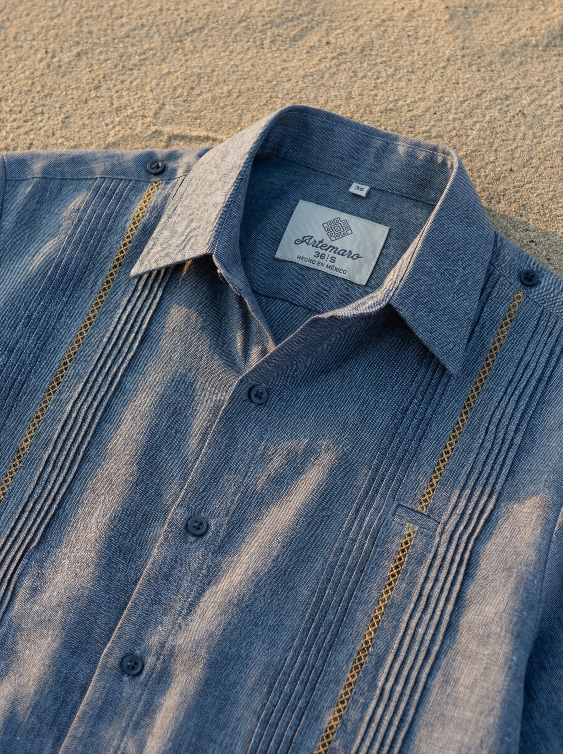 GUAYABERA ESPITA AZUL