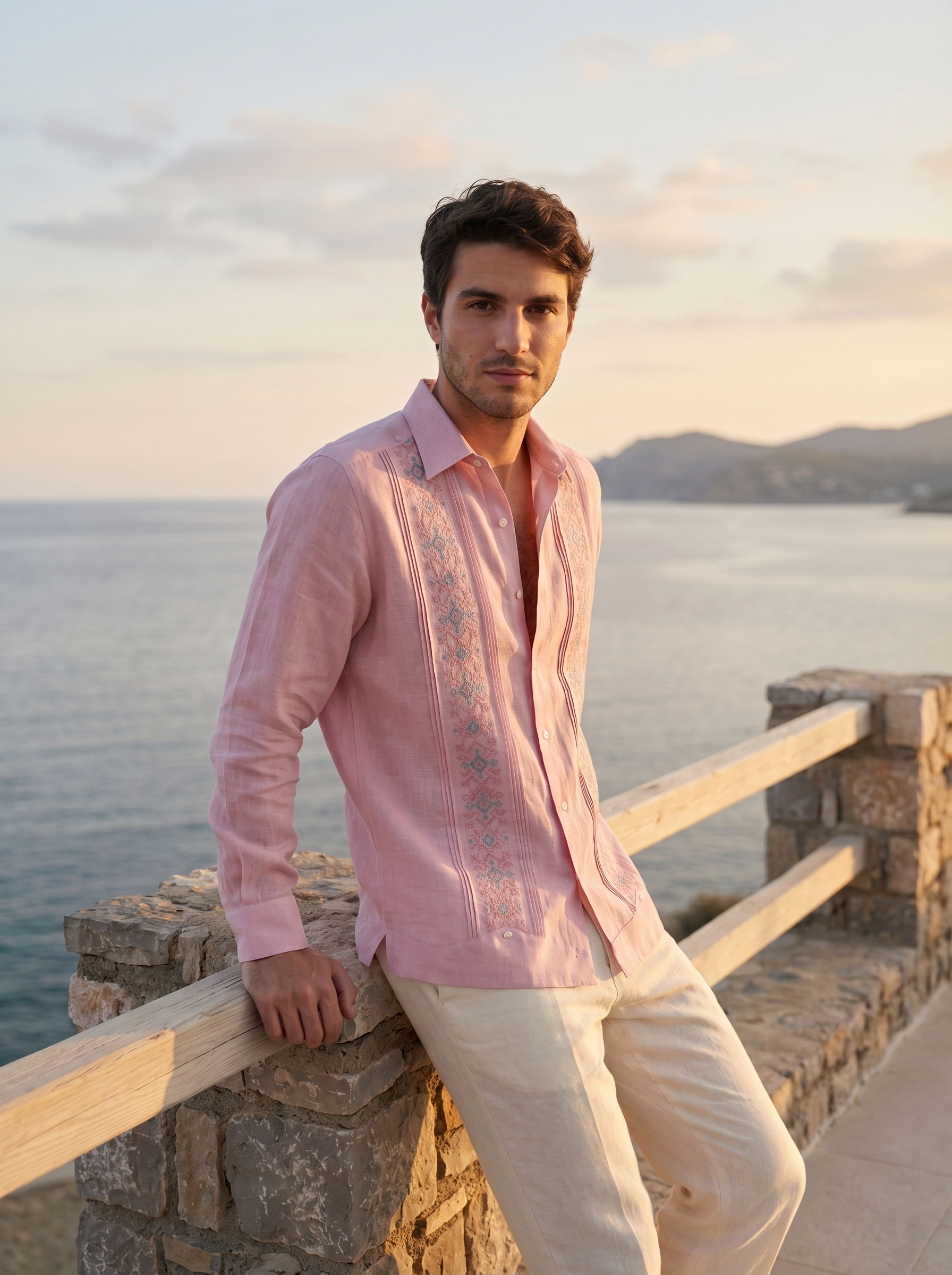 GUAYABERA NAAD ROSA