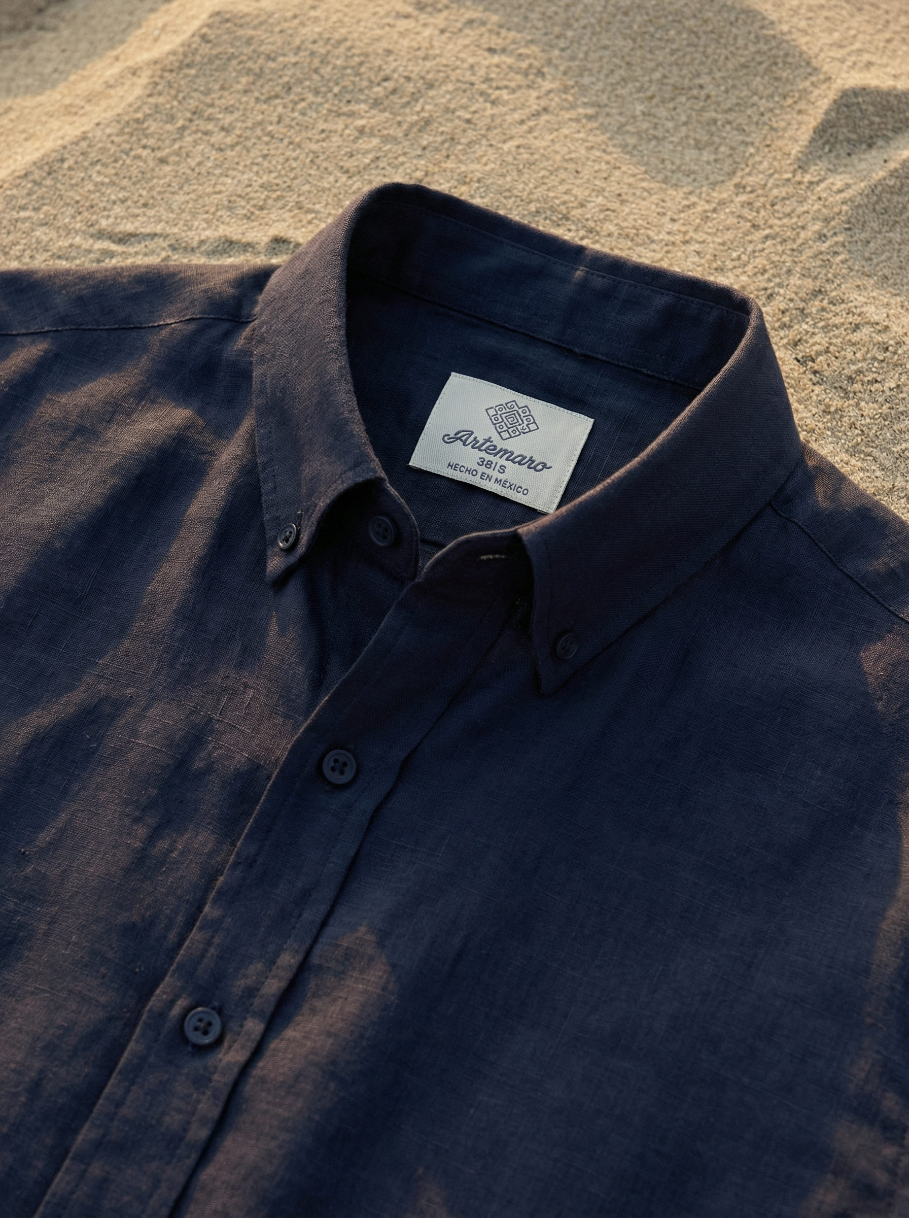 CAMISA OXFORD AZUL MARINO