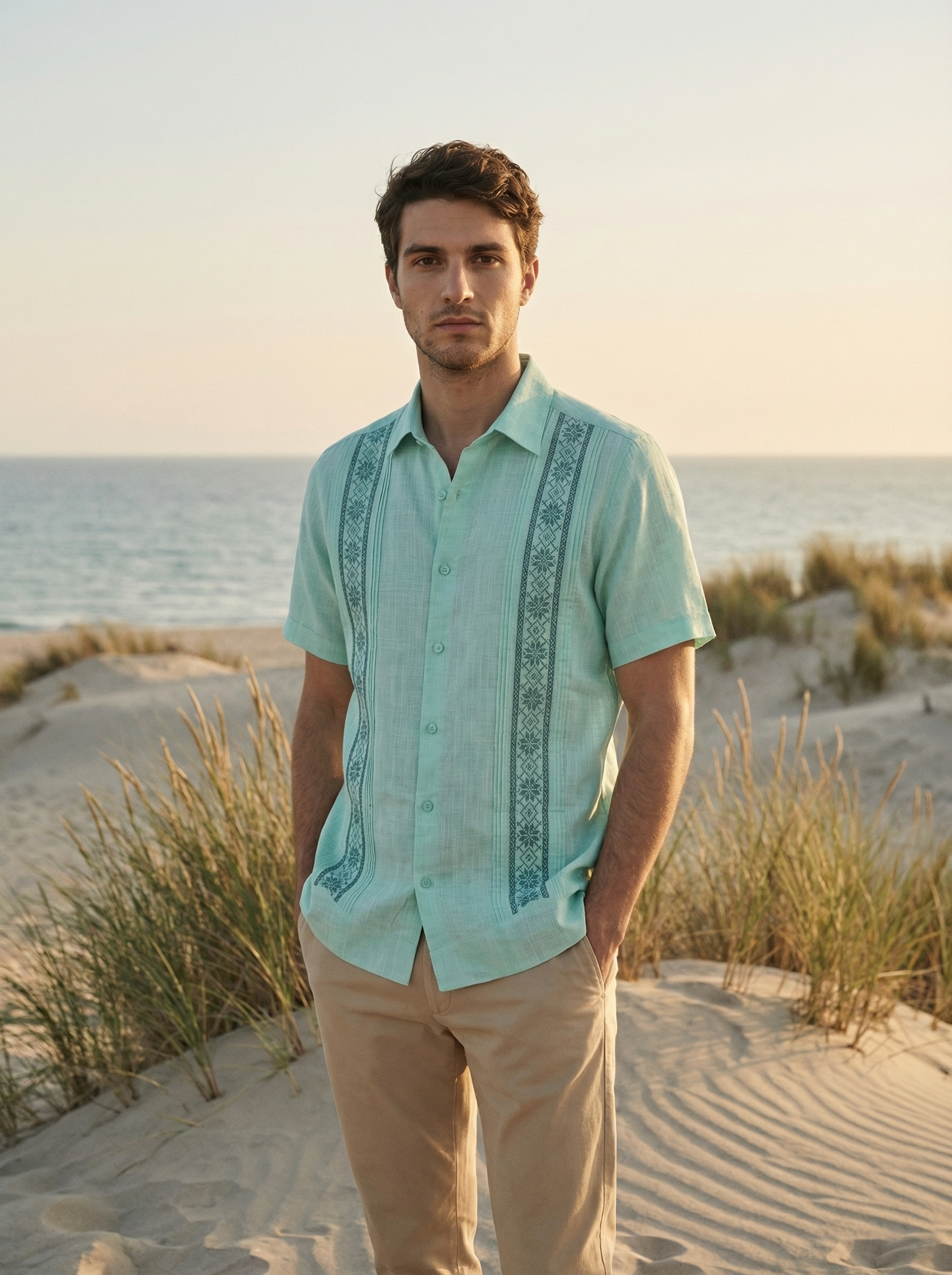 GUAYABERA TULUM AQUA