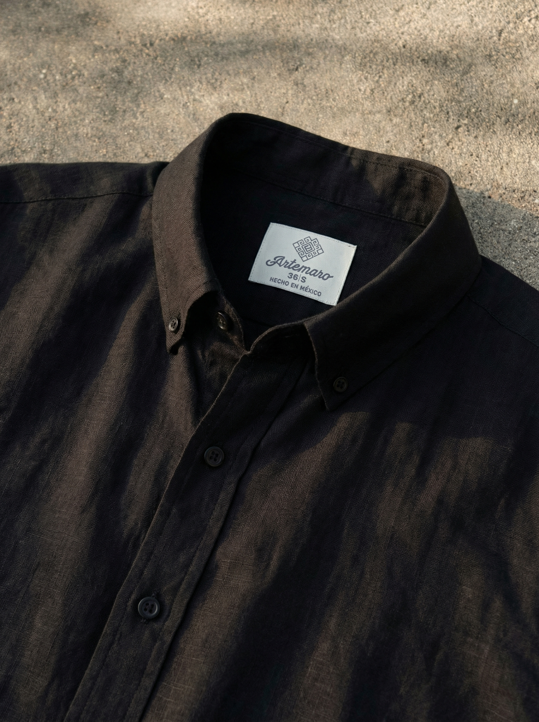 CAMISA OXFORD NEGRA