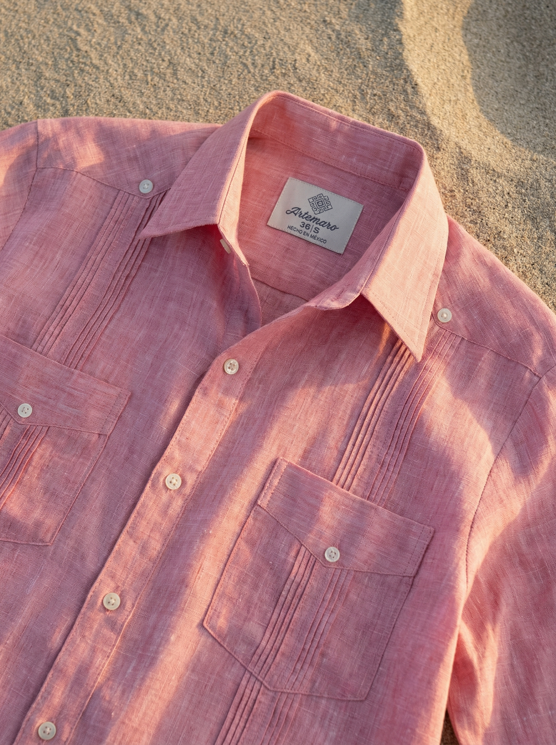 GUAYABERA CHETUMAL ROSA