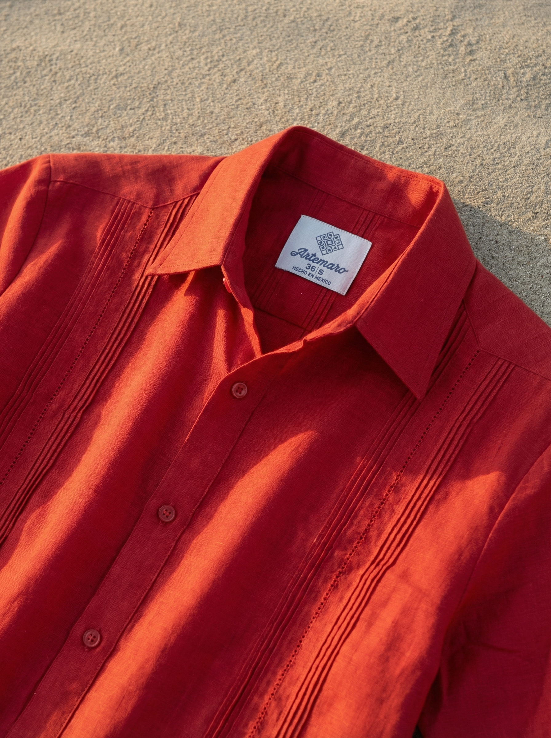 GUAYABERA DIEGO ROJO