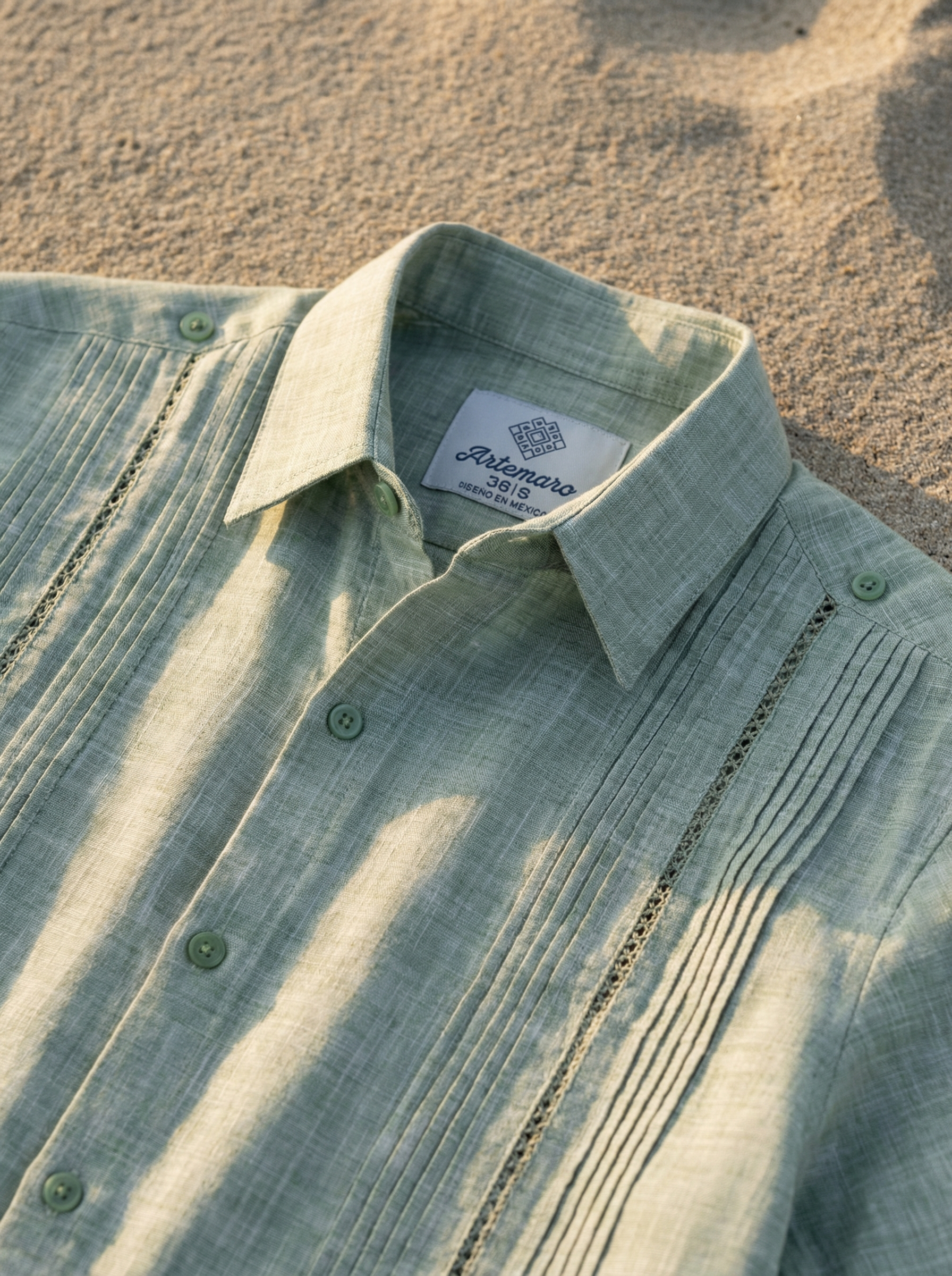 GUAYABERA SPITA VERDE