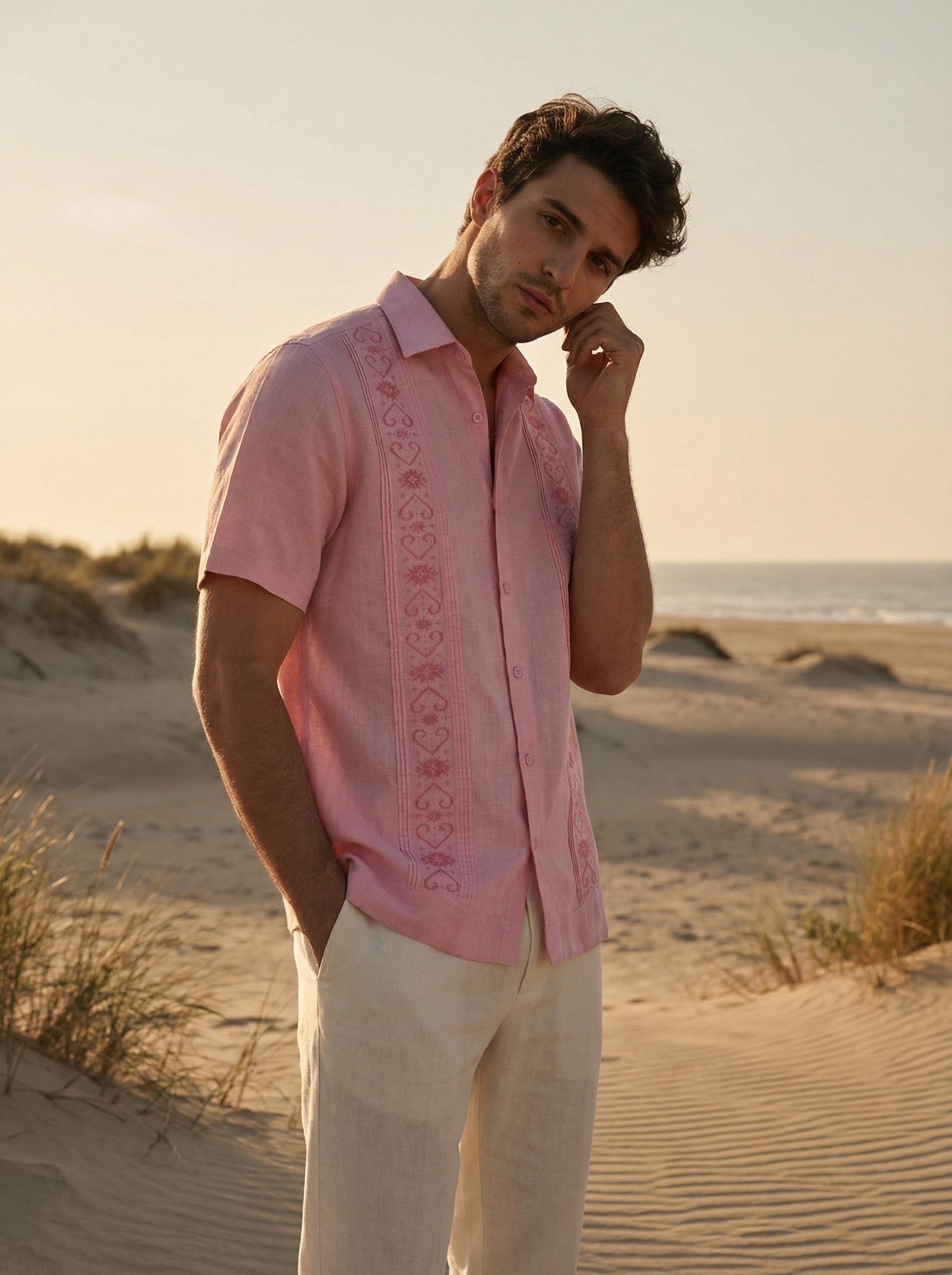 GUAYABERA IXIT ROSA