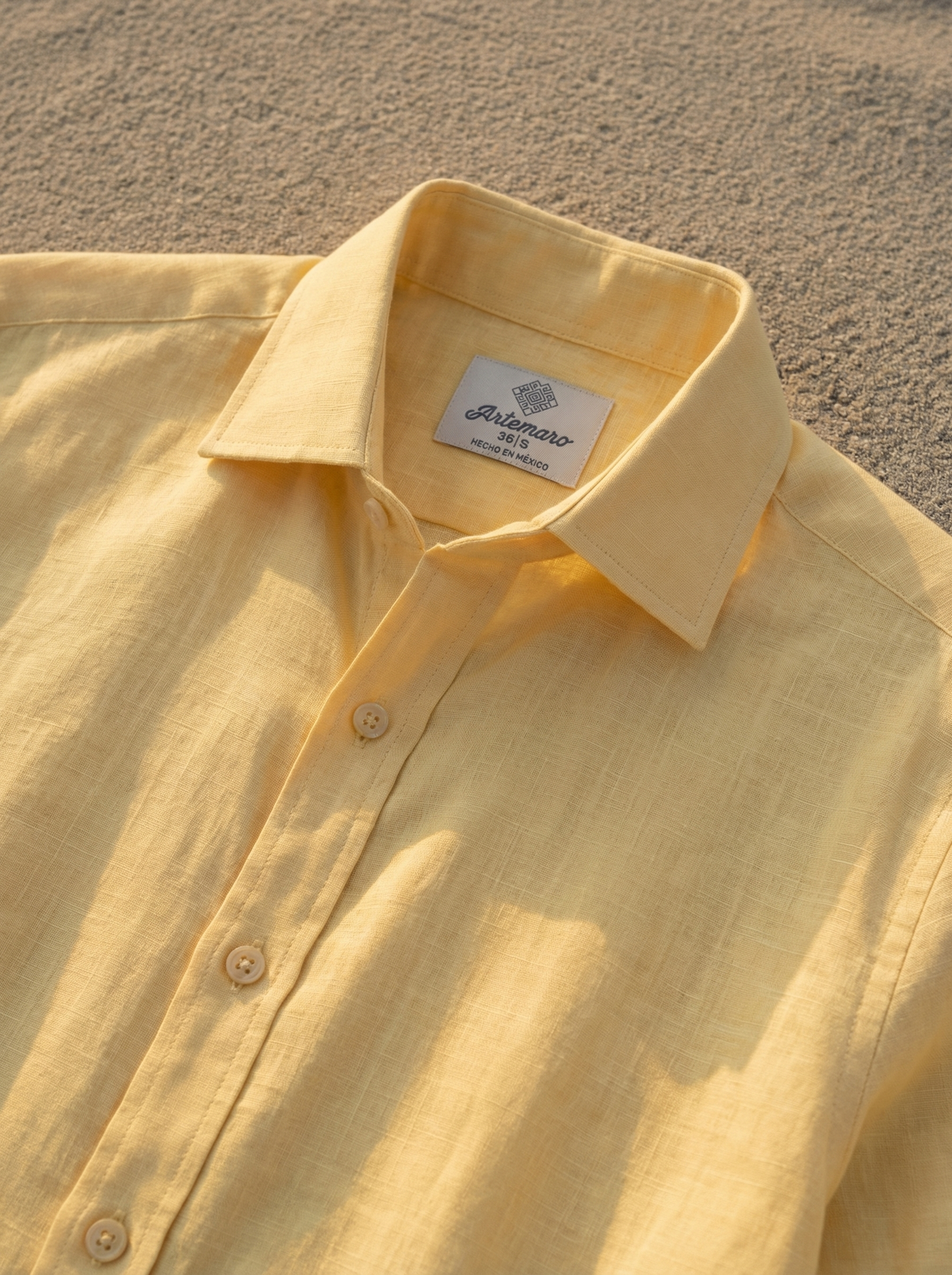 GUAYABERA CHAZARILLA AMARILLA