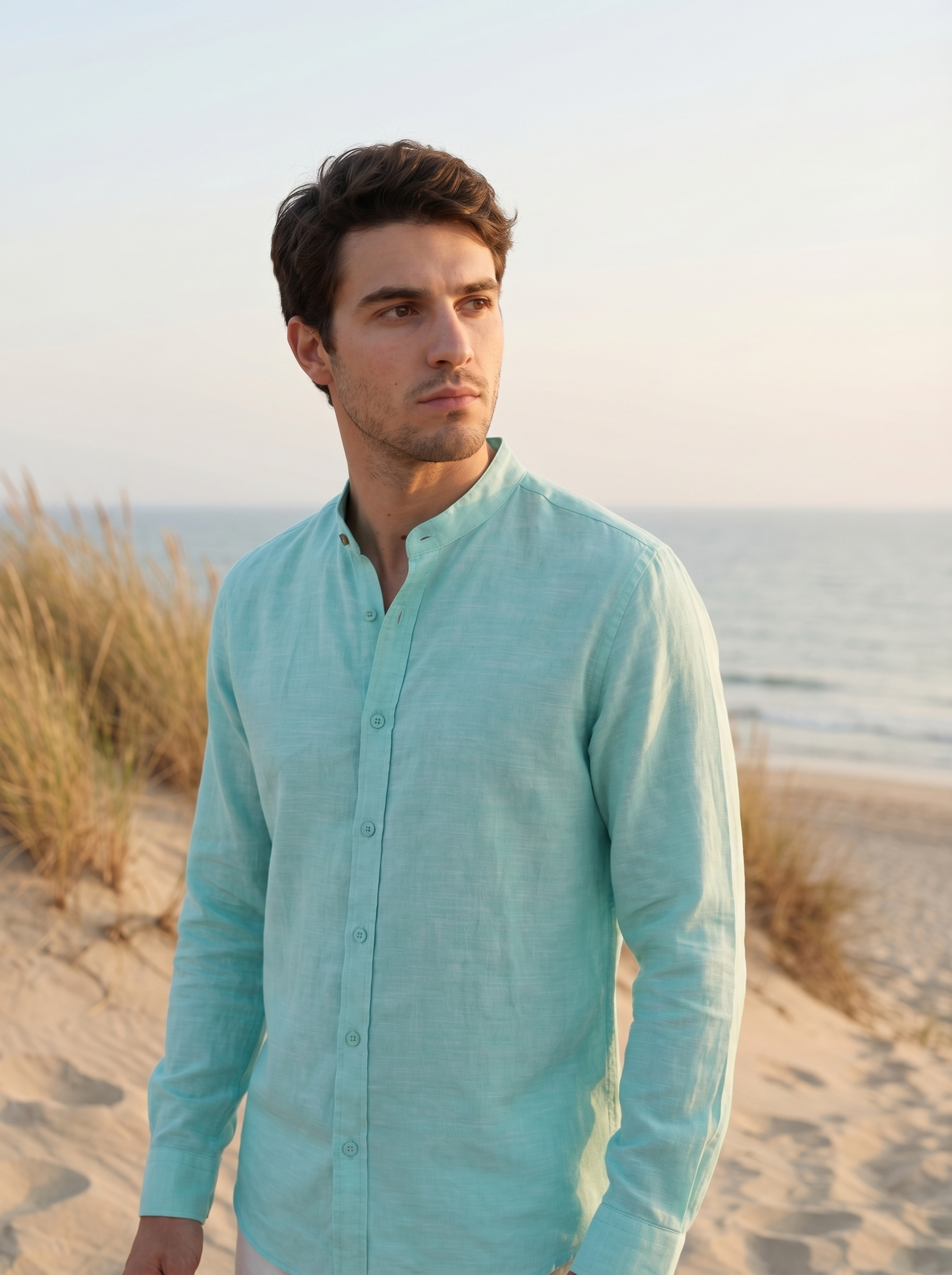 CAMISA MAO AQUA