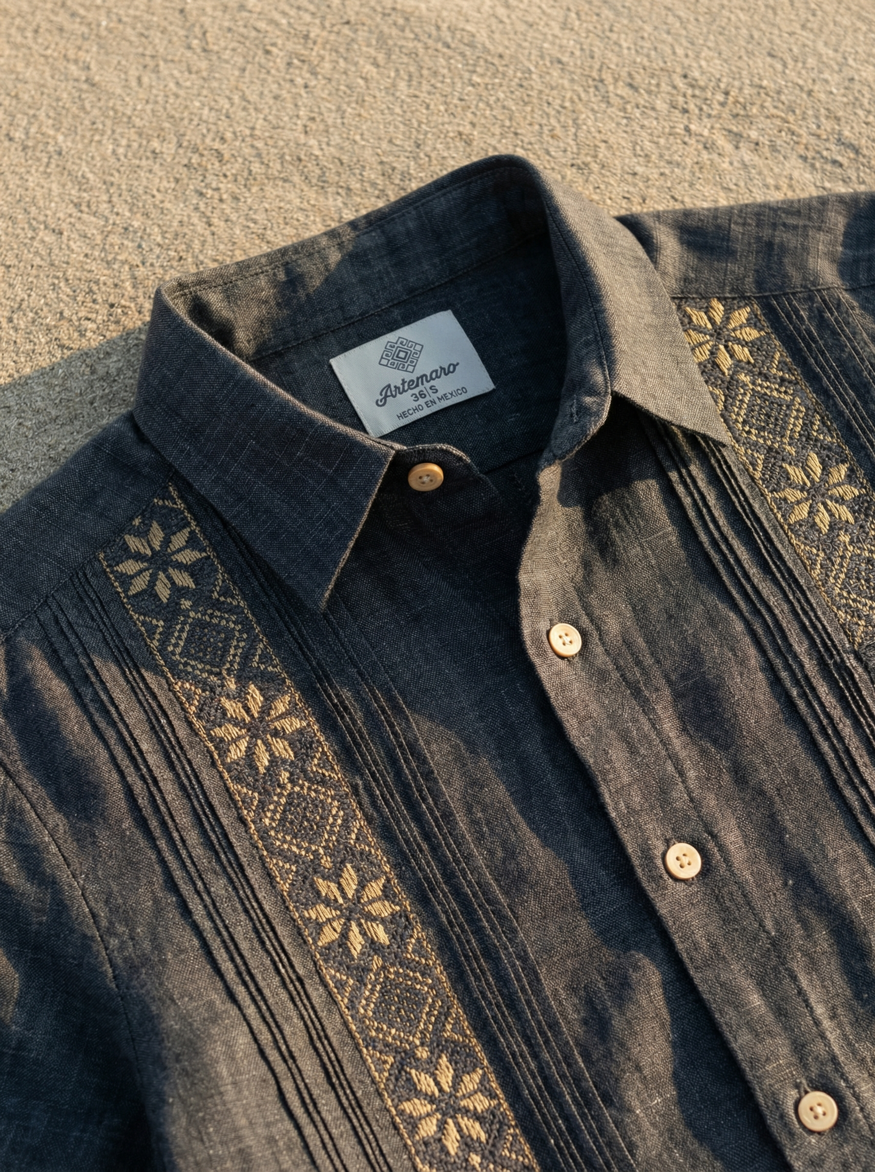 GUAYABERA ANDRÉ MEZCLILLA