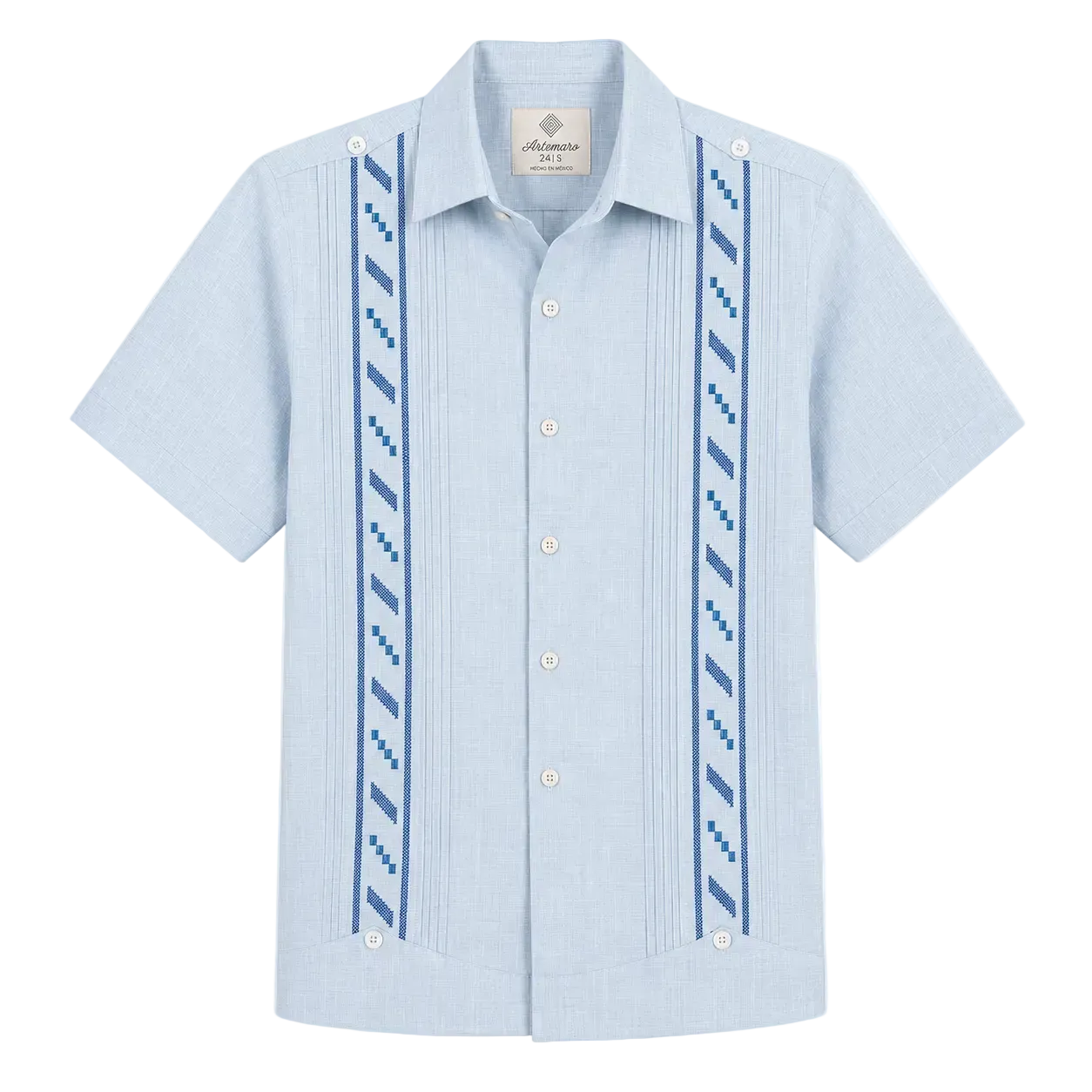 GUAYABERA EUFEMIO AZUL