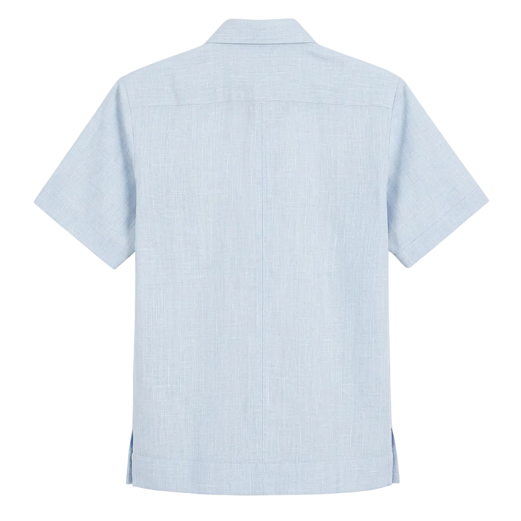 GUAYABERA EUFEMIO AZUL
