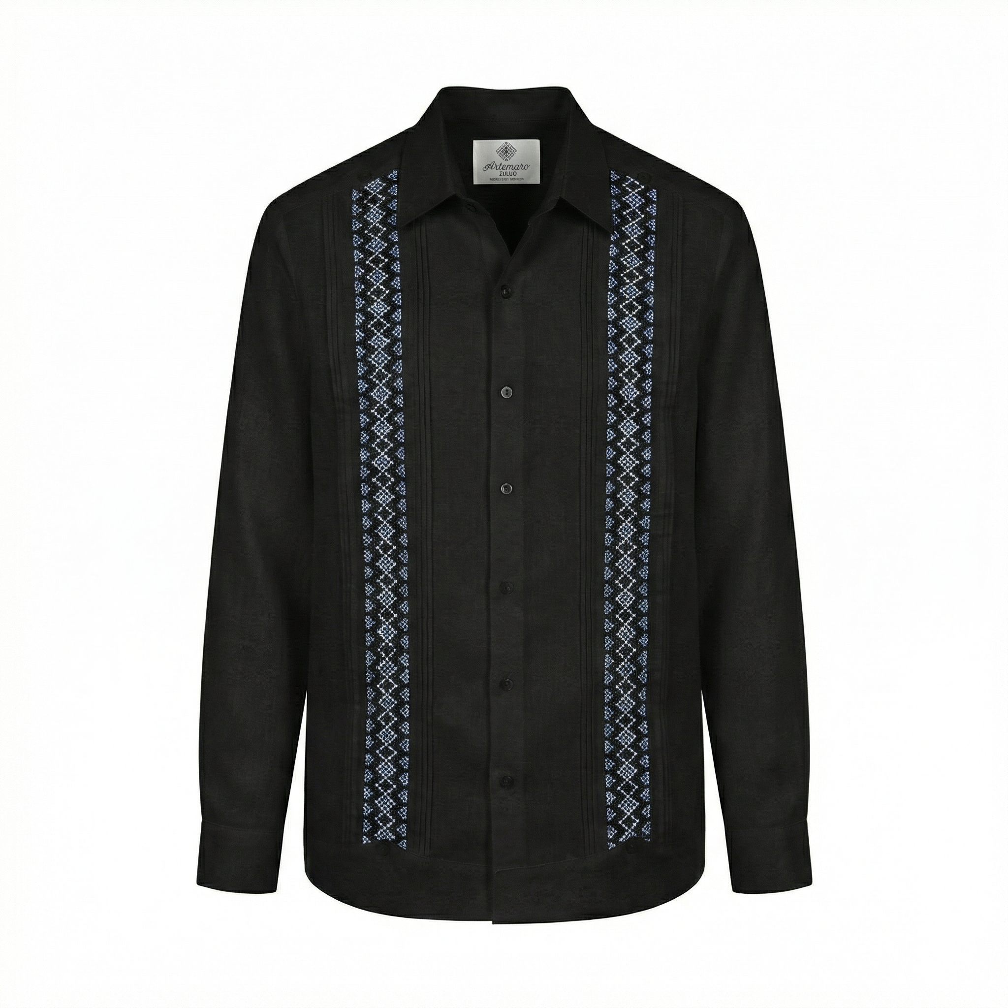 GUAYABERA FRANCO NEGRA