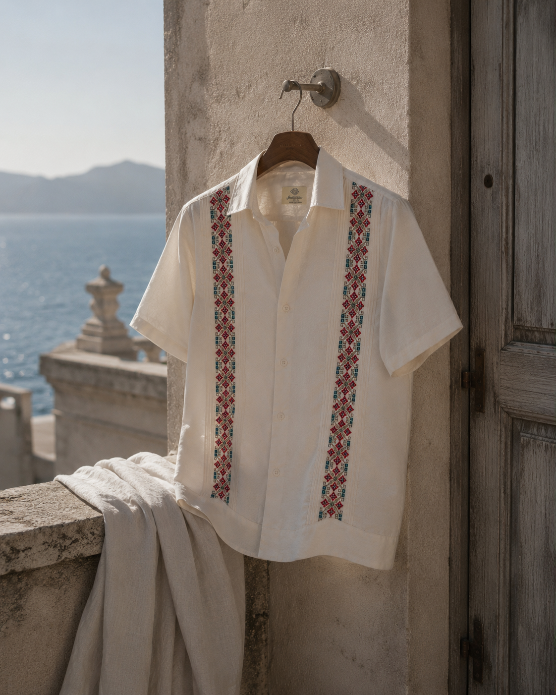 GUAYABERA ALBA HUESO
