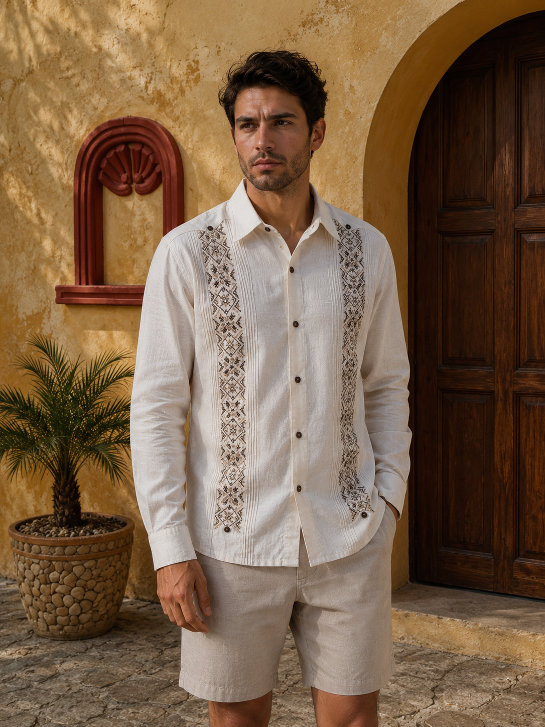 GUAYABERA SANTO BEIGE