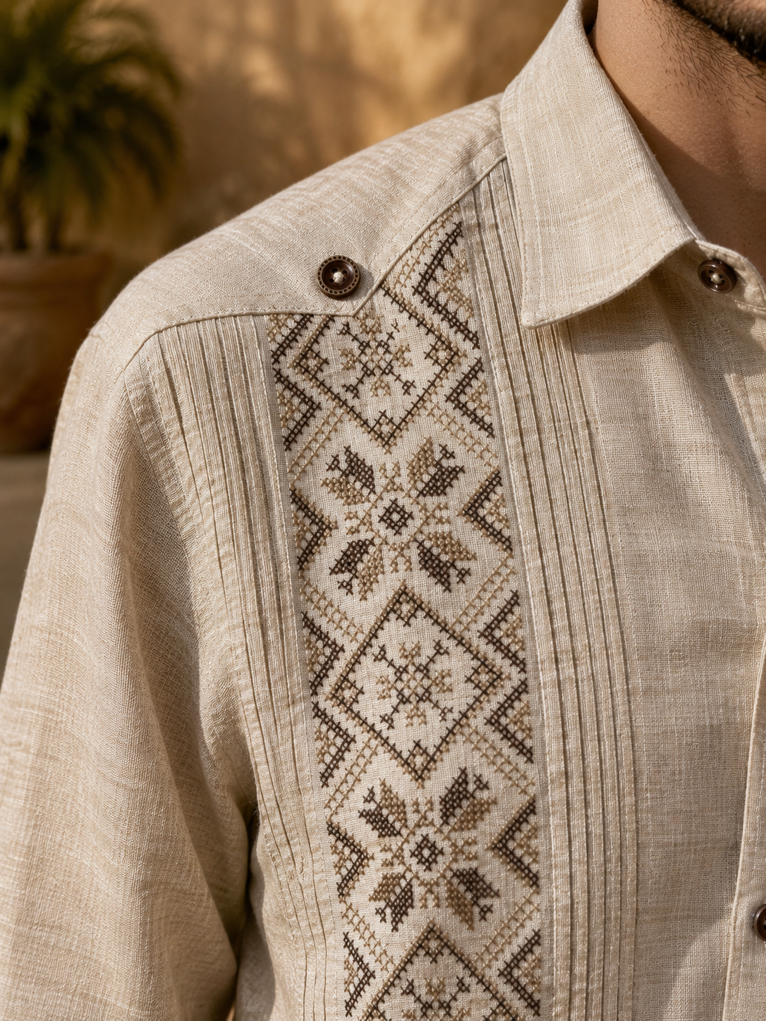GUAYABERA SANTO BEIGE