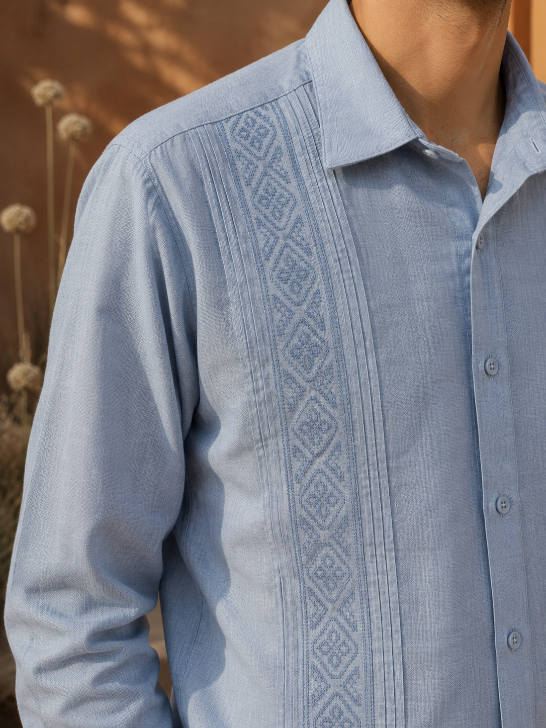 GUAYABERA ALTAMAR CELESTE