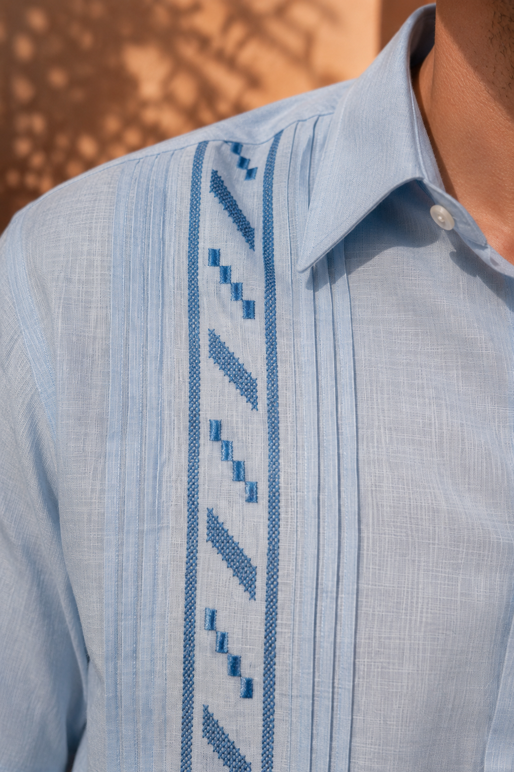GUAYABERA EUFEMIO AZUL