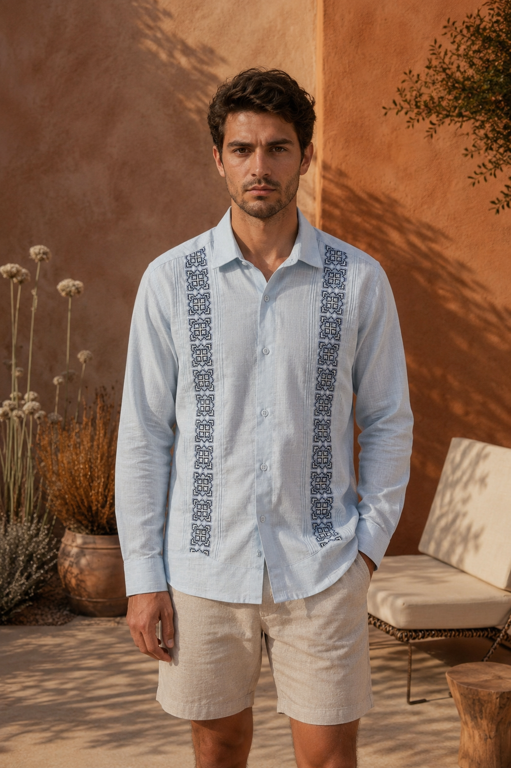 GUAYABERA GIGI CELESTE