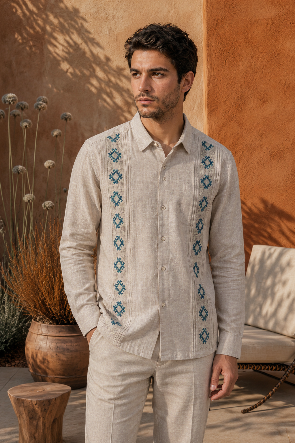 GUAYABERA INTI CAPUCCINO