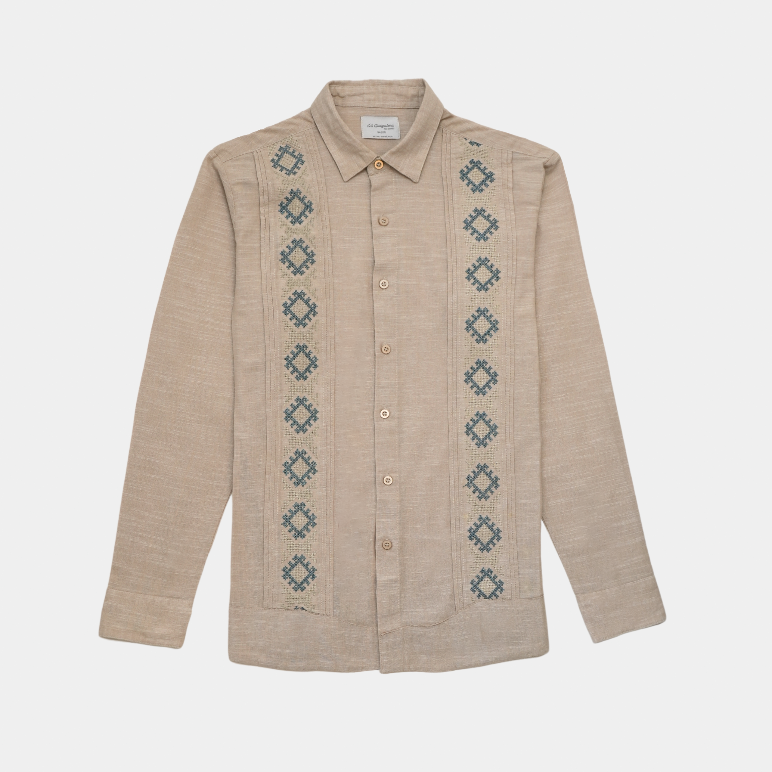 GUAYABERA INTI CAPUCCINO MANGA LARGA