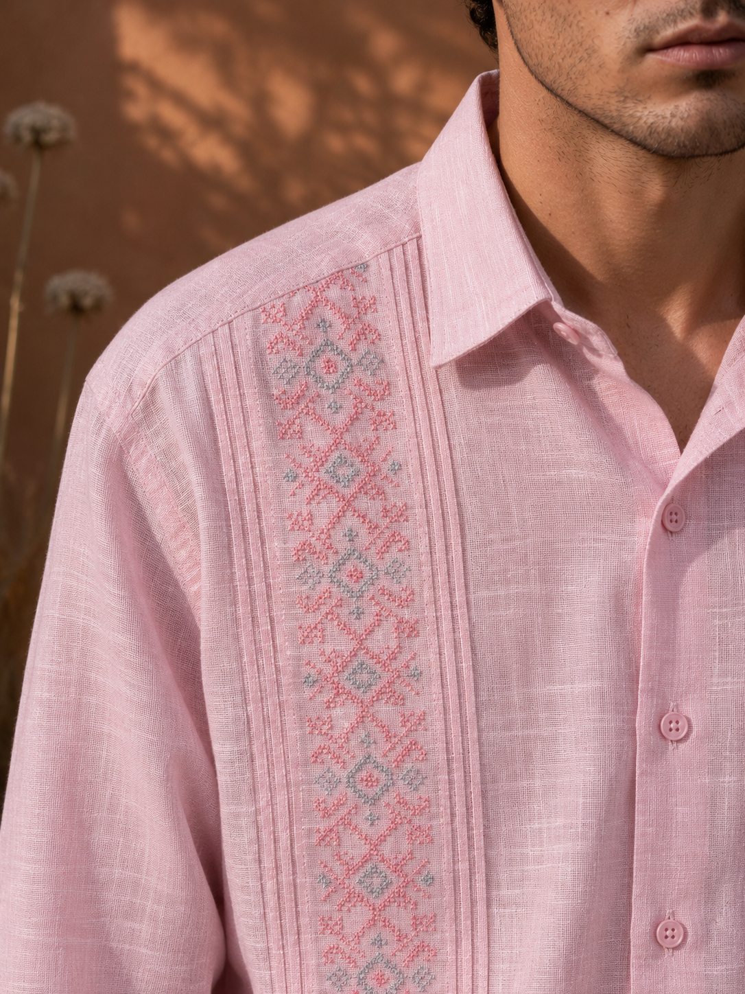 GUAYABERA NAAD ROSA
