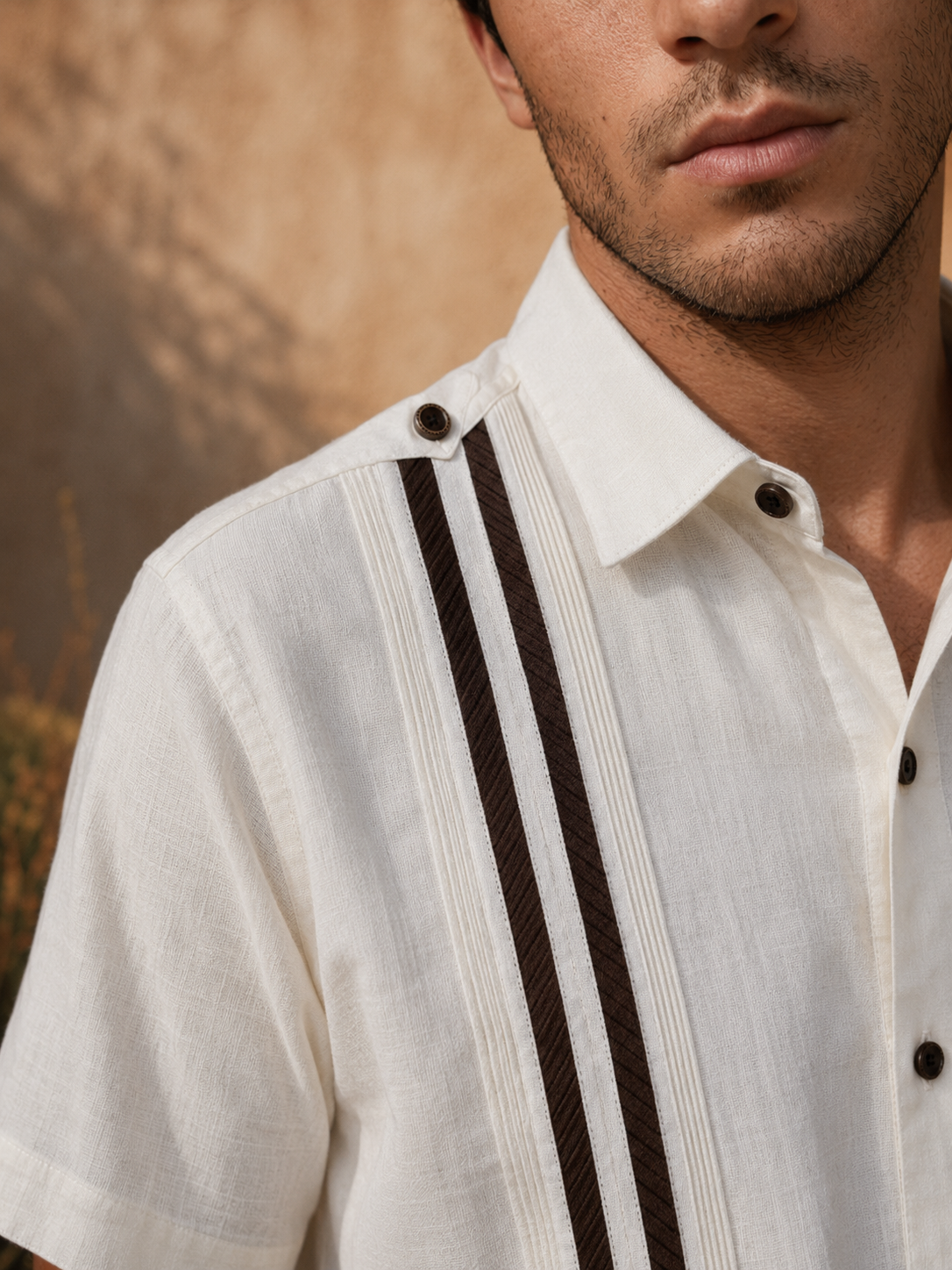GUAYABERA PLUMILLA SPORT BLANCO
