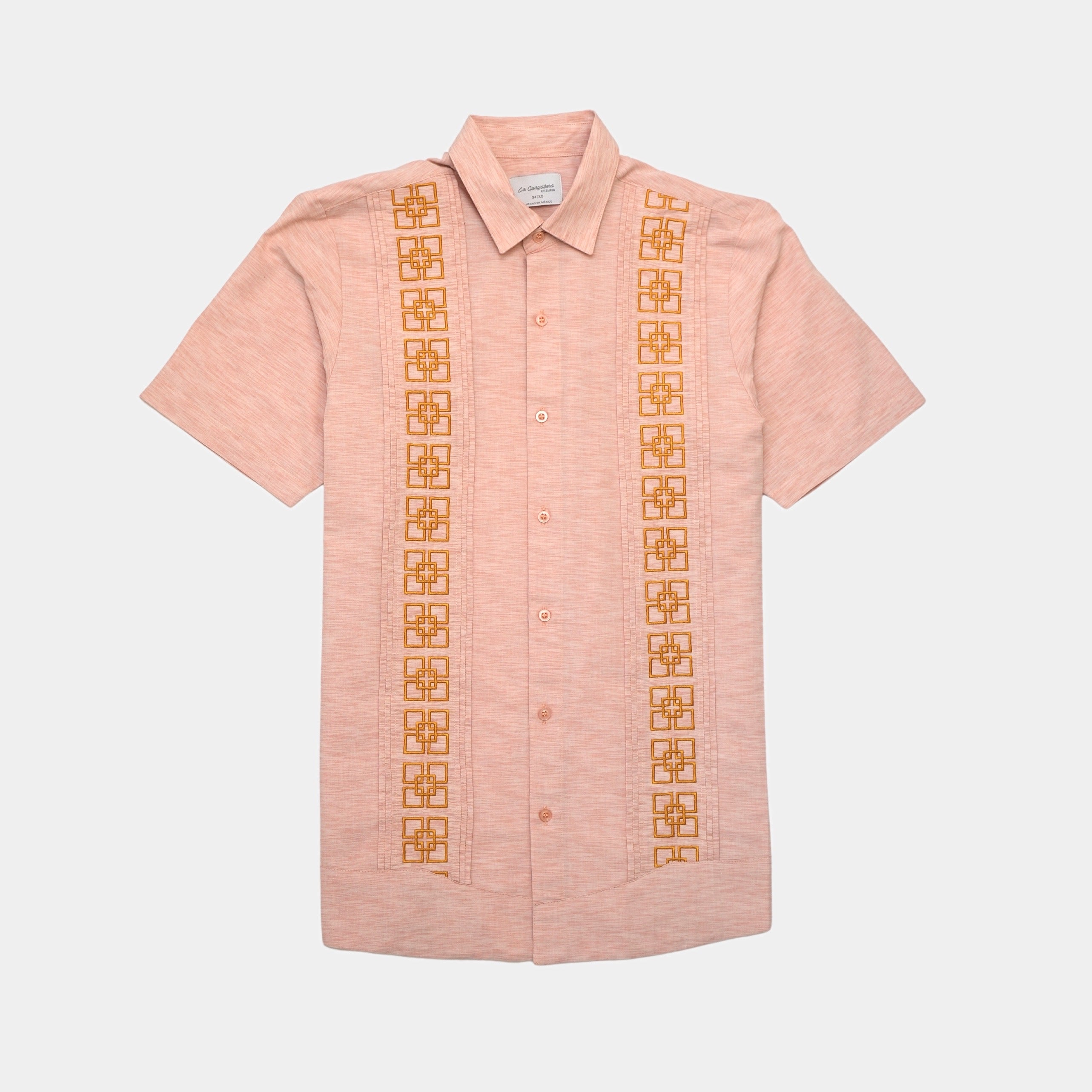 GUAYABERA CHI SALMÓN MANGA CORTA