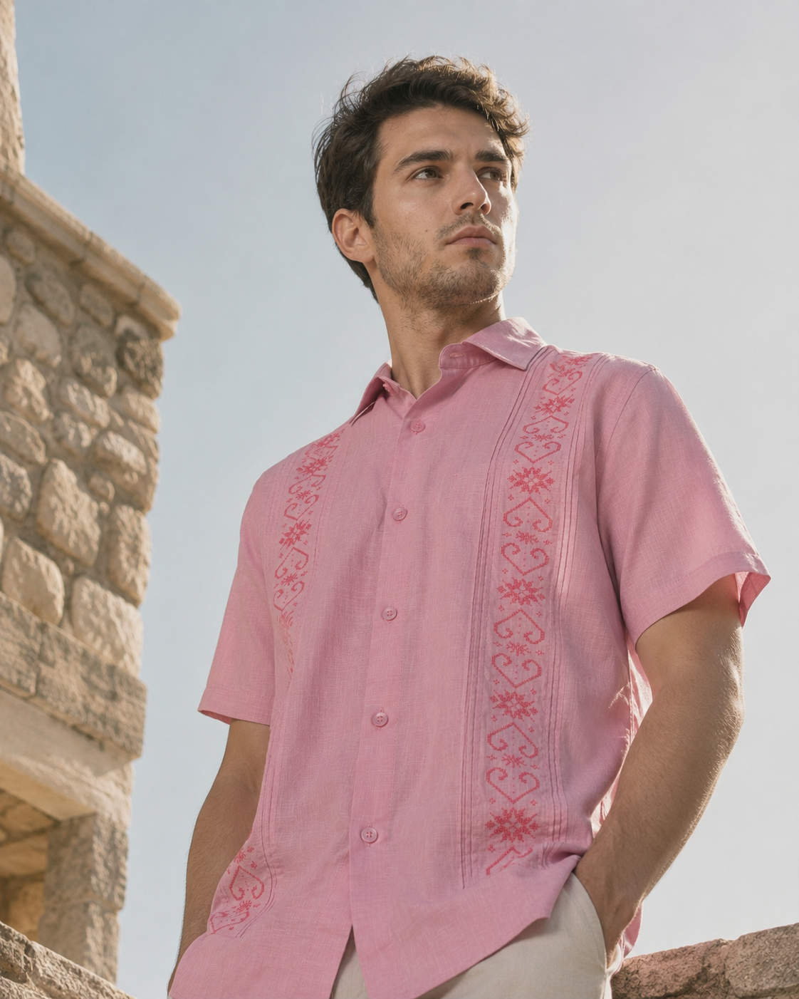 GUAYABERA IXIT ROSA